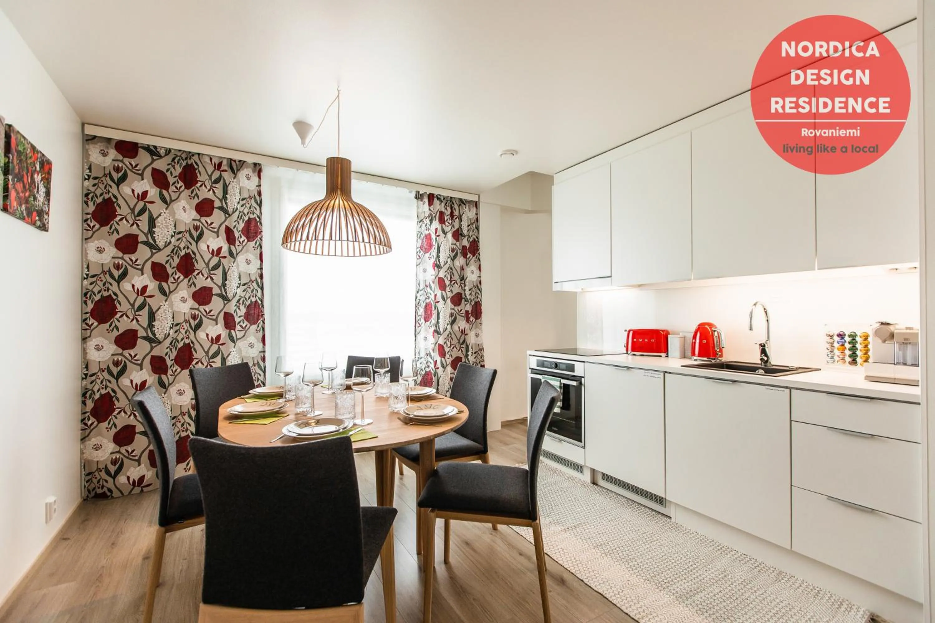 Kitchen or kitchenette in Nordica Design Residence Rovaniemi