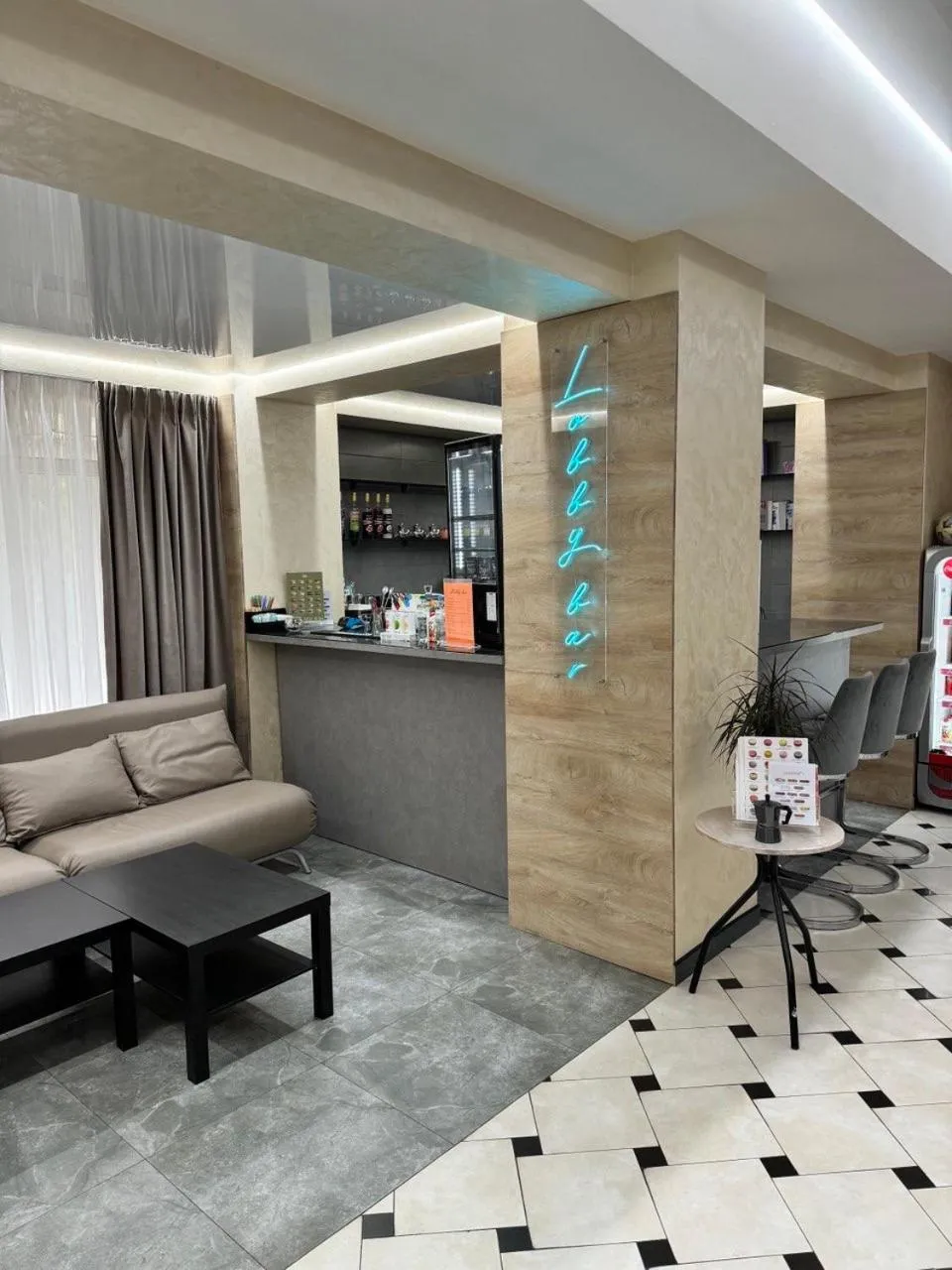 Lobby or reception in Hotel Druzhba