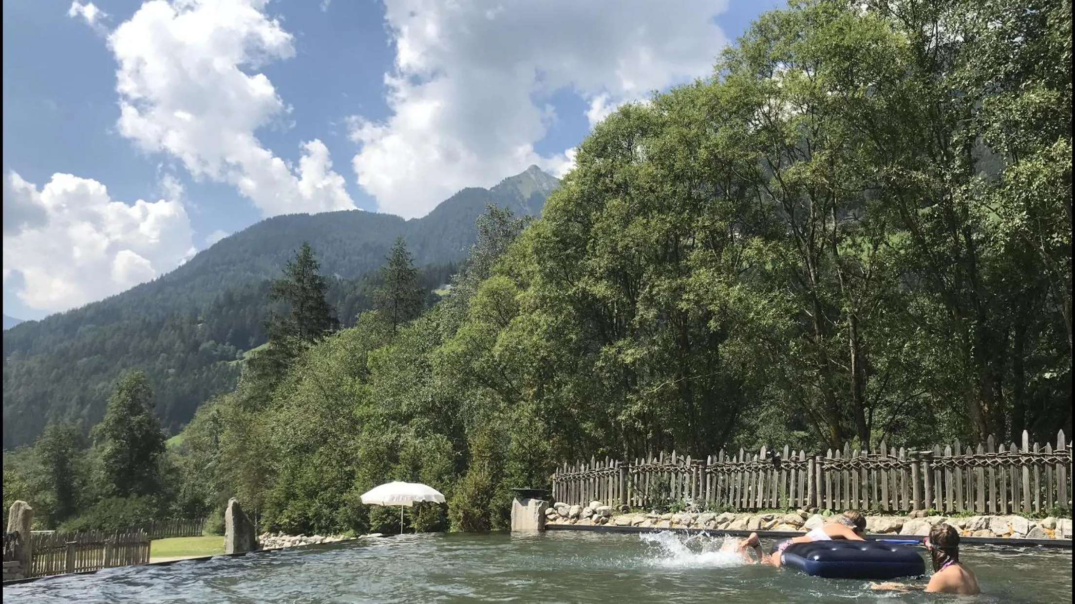 Swimming pool in Aurina Lodges