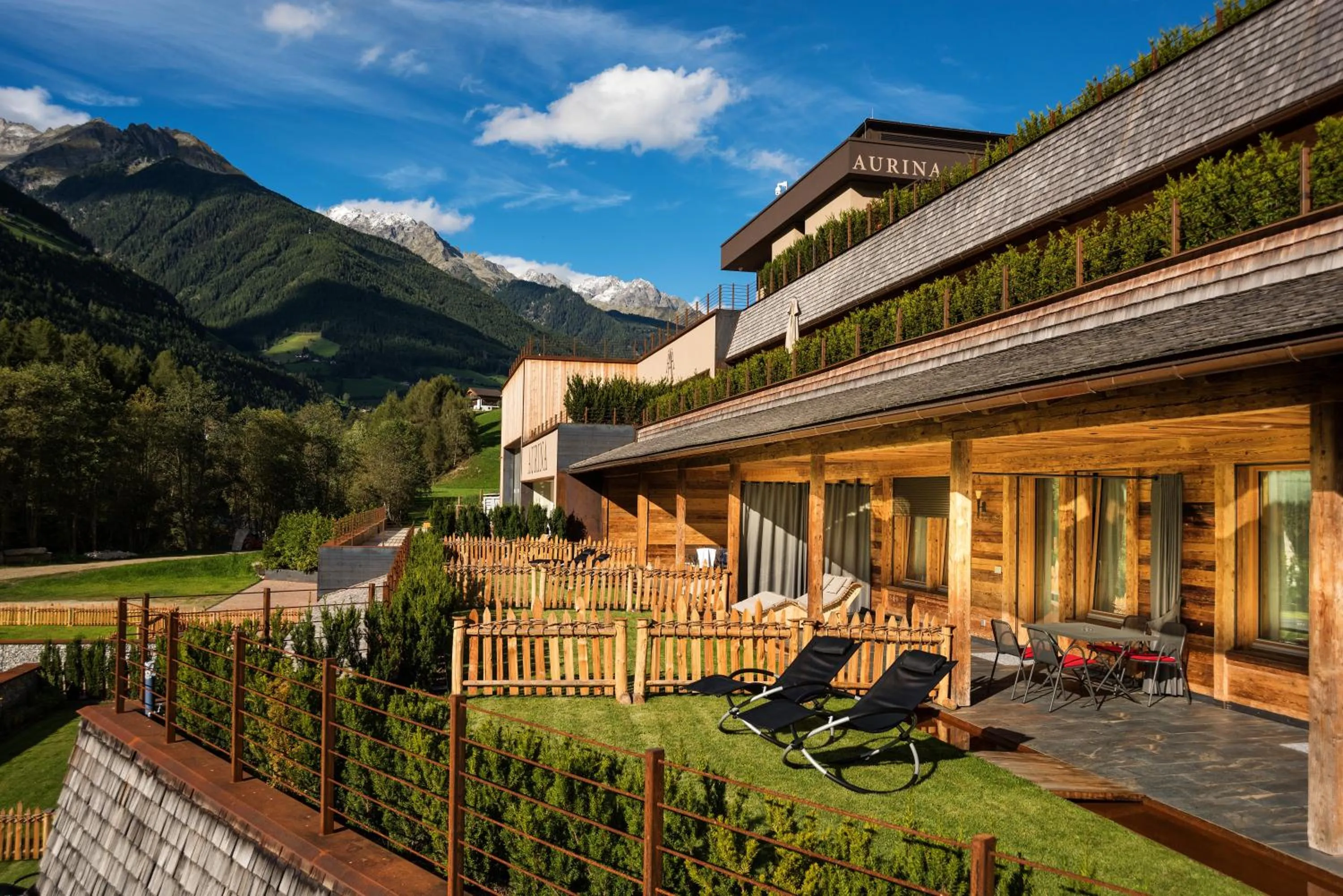 Facade/entrance in Aurina Lodges