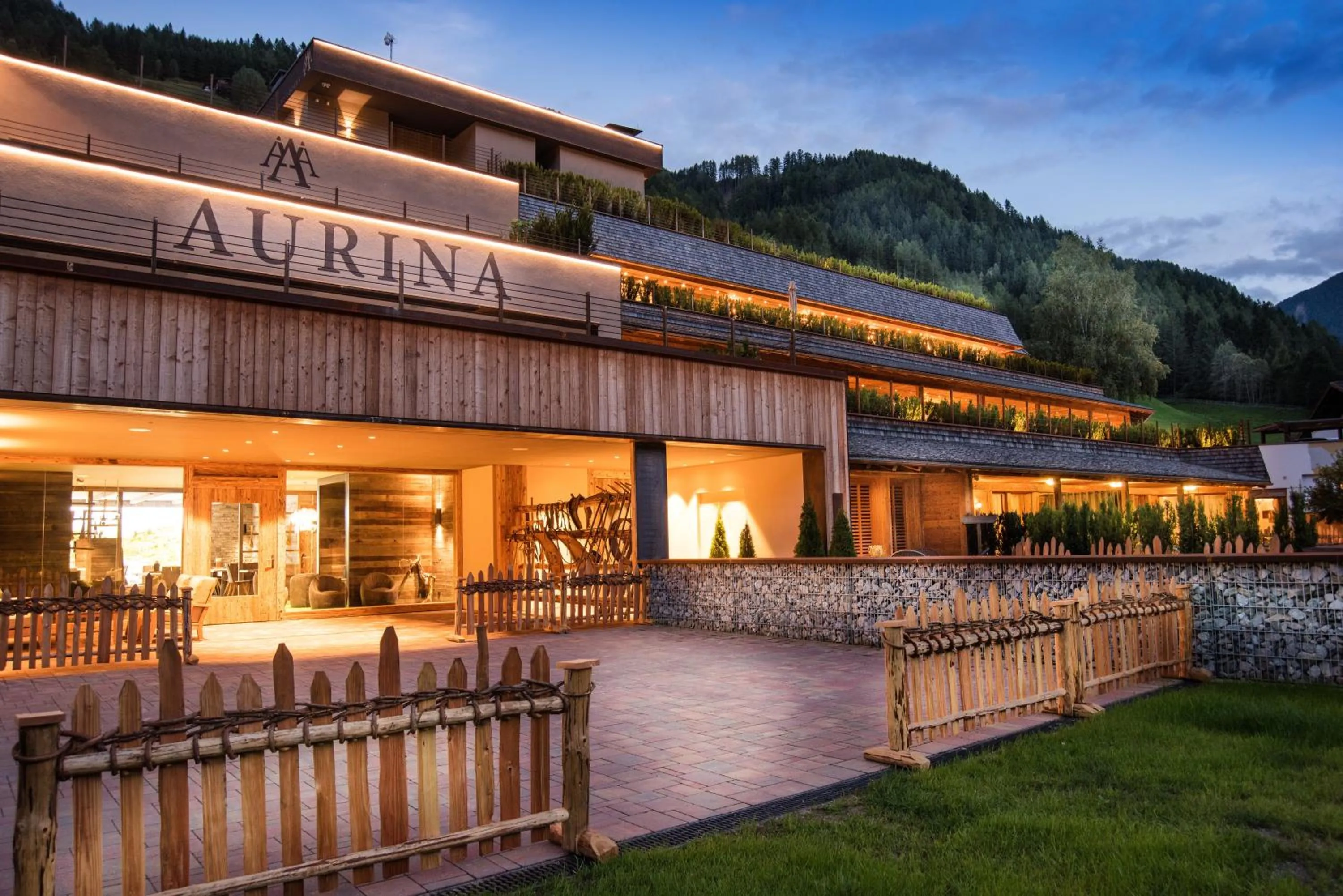 Facade/entrance in Aurina Lodges