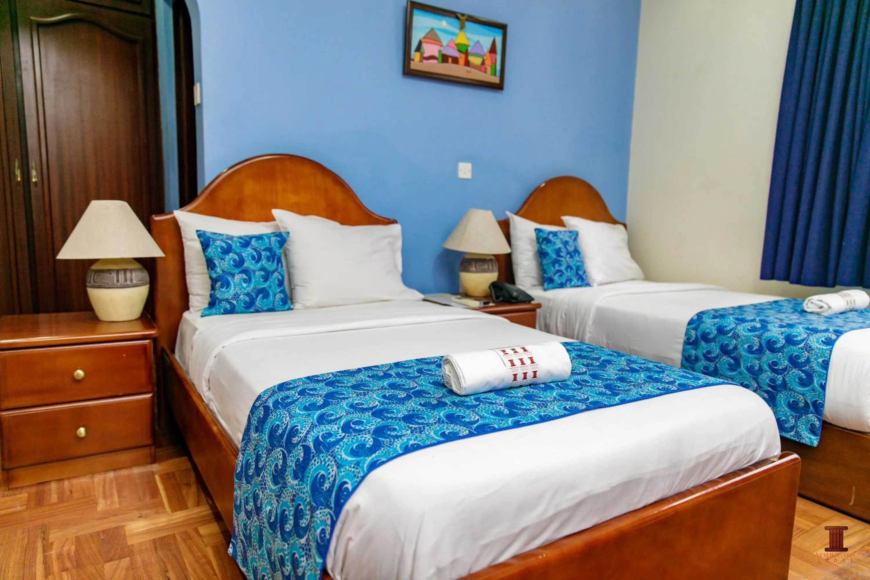 Bed in Mahogany Lodge, Cantonments