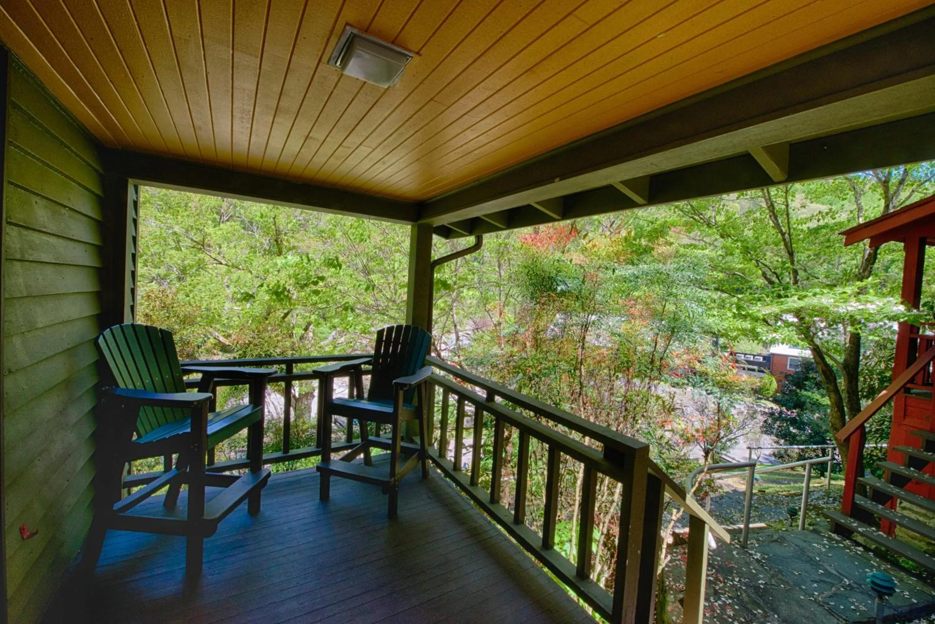 Patio in Historic Tapoco Lodge Resort