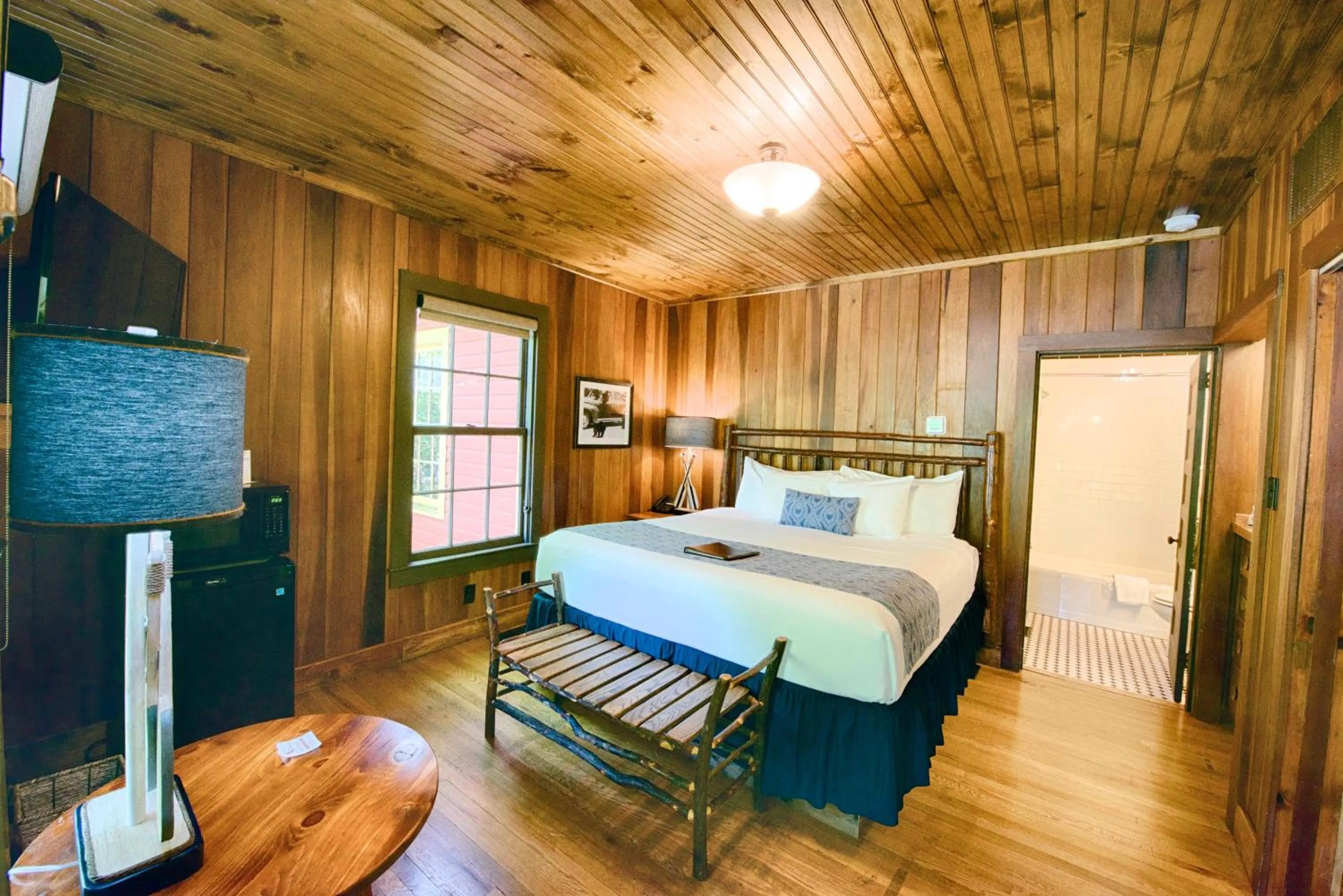 Bed in Historic Tapoco Lodge Resort