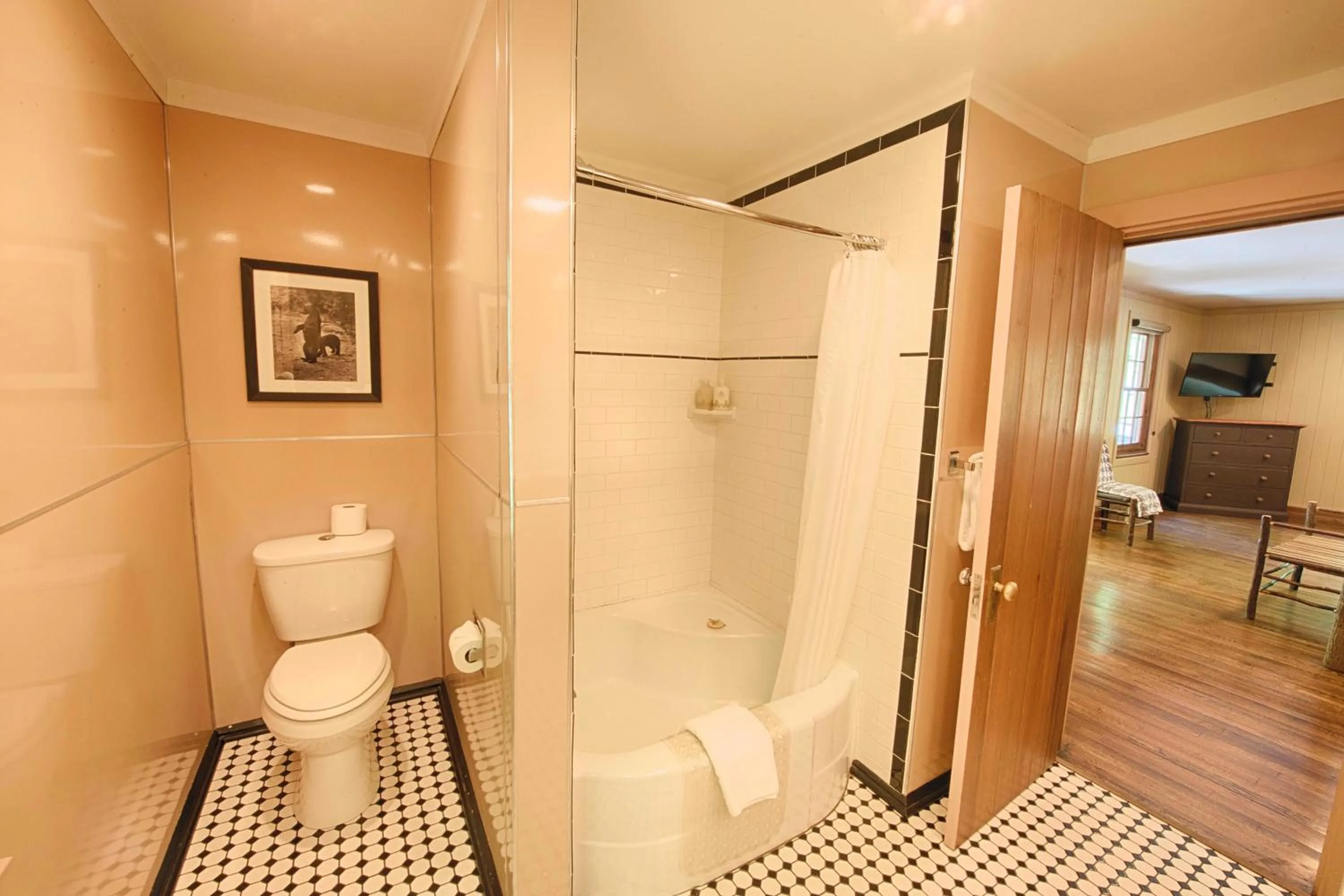 Shower in Historic Tapoco Lodge Resort