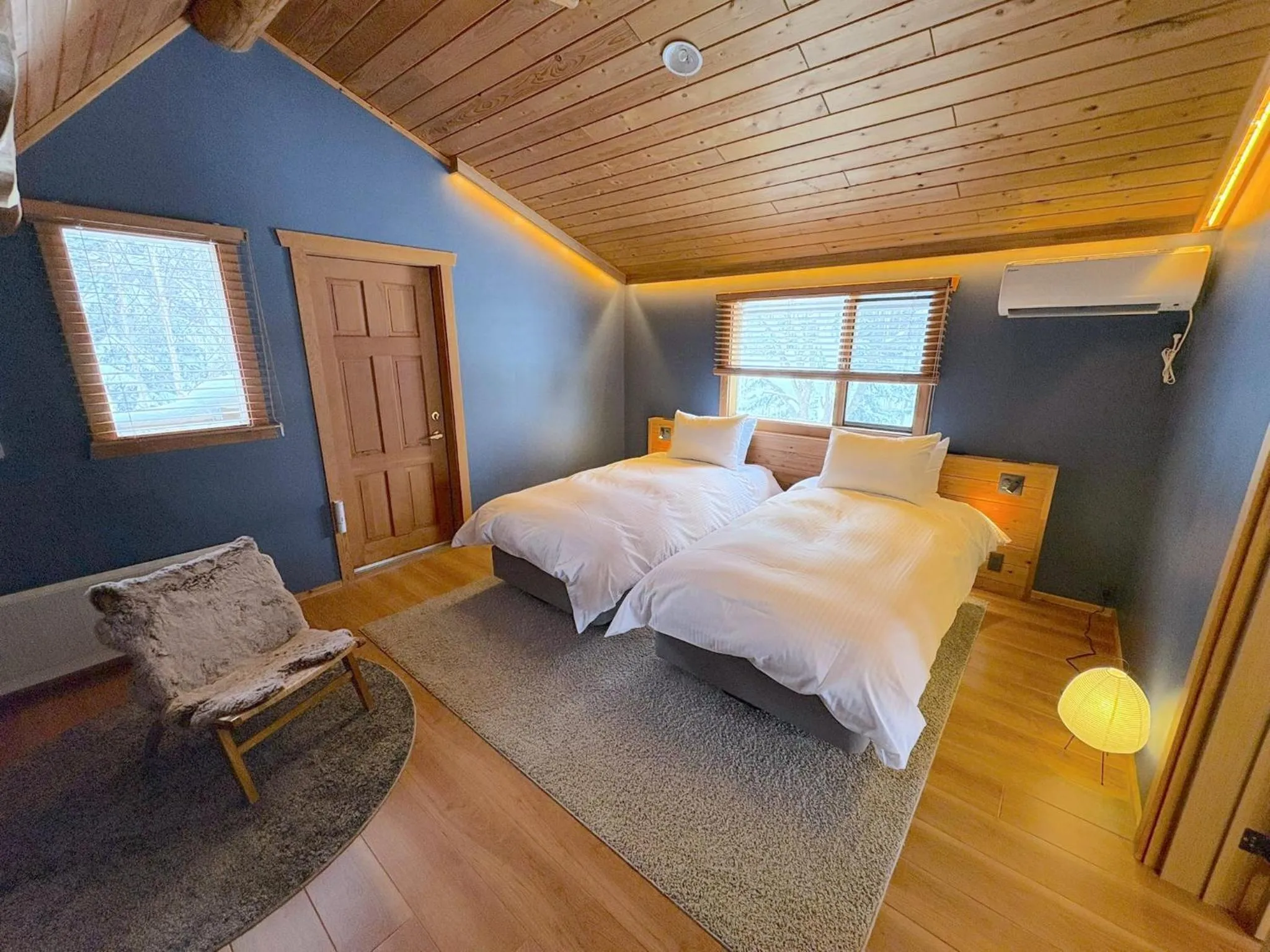 Bed in Villa Rusutsu