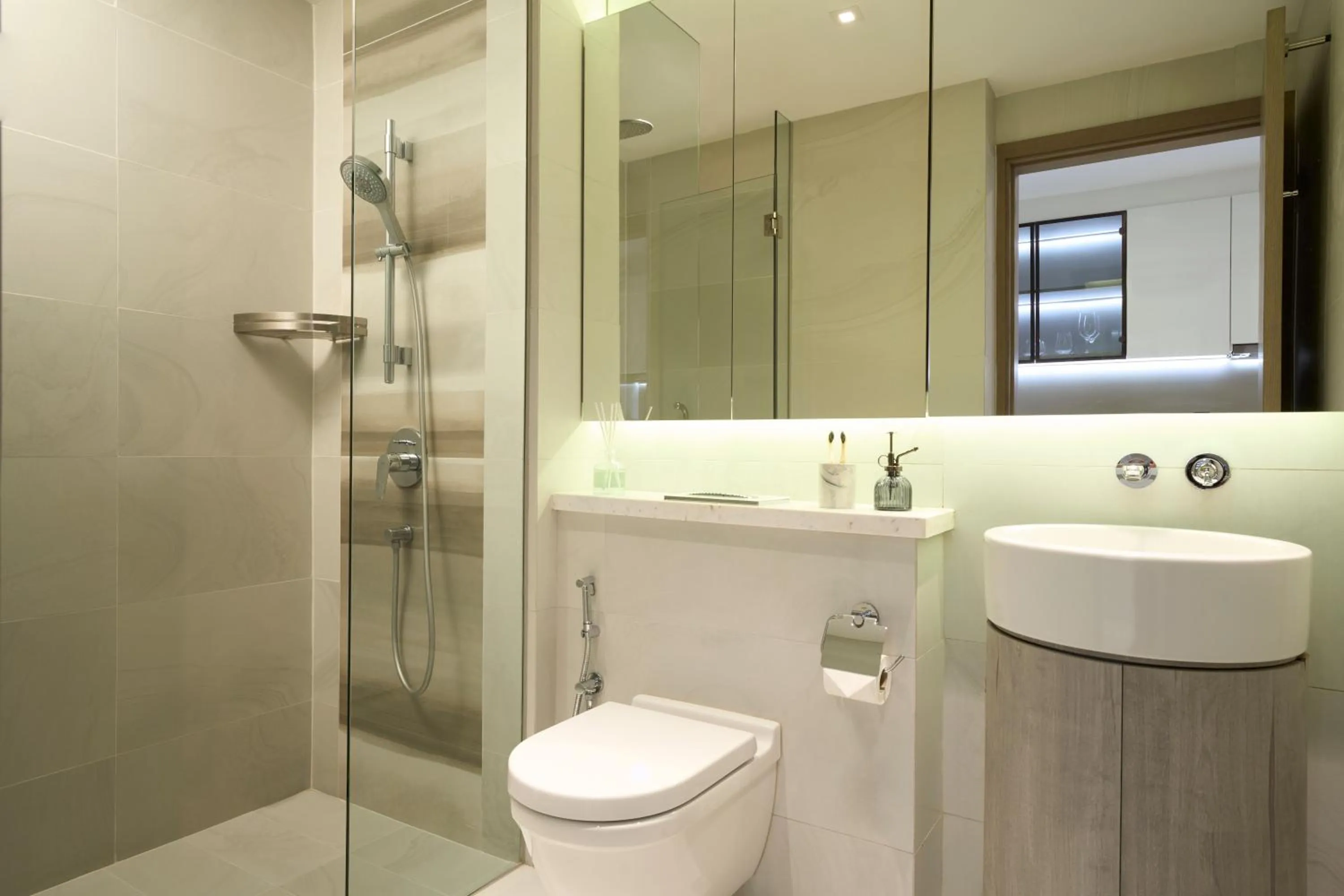 Bathroom in Oakwood Studios Singapore