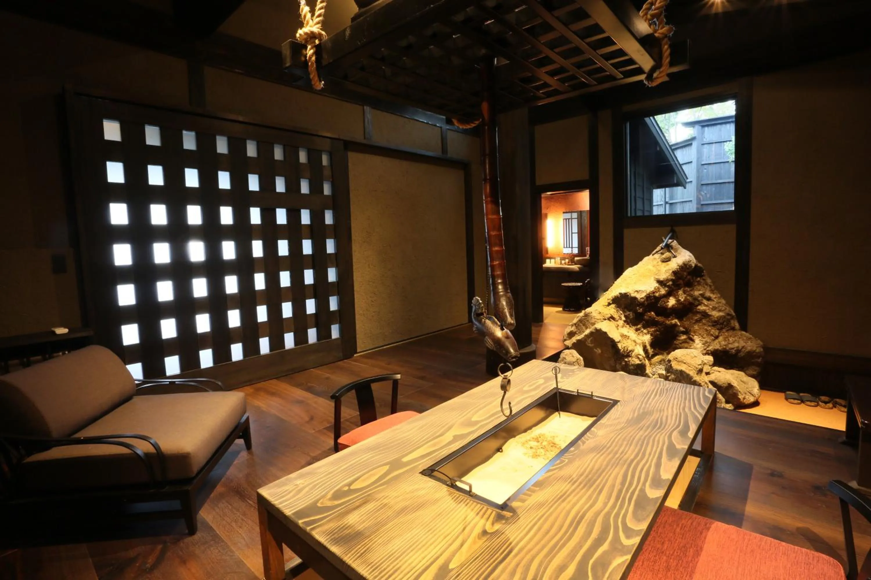 Dining area in Gekkoju Kurokawa