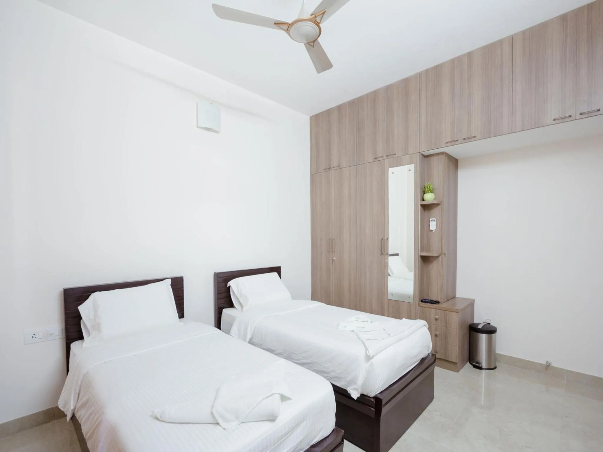 Bedroom, Bed in Kolam Serviced Apartments - Adyar.