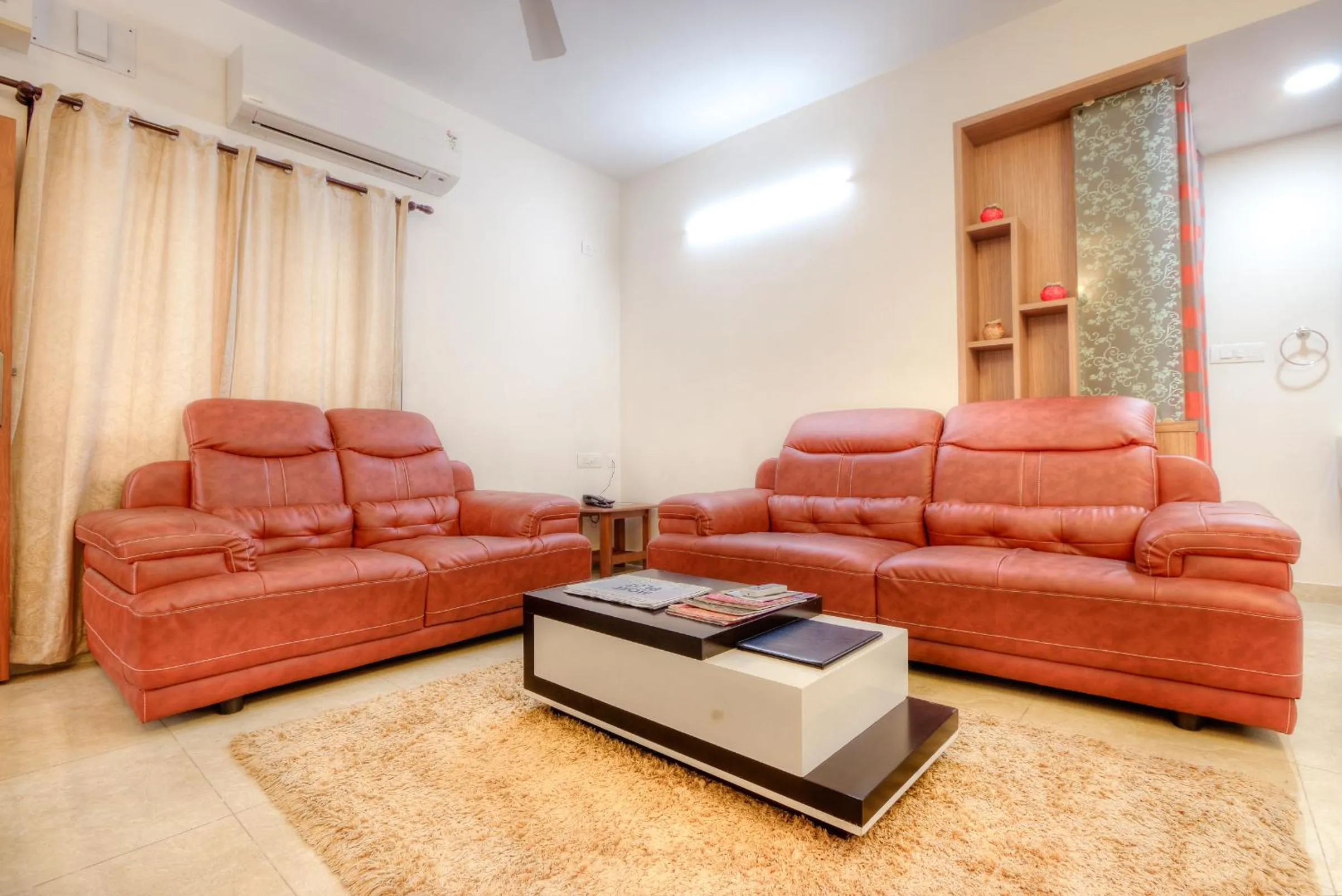 Living room in Kolam Serviced Apartments - Adyar.