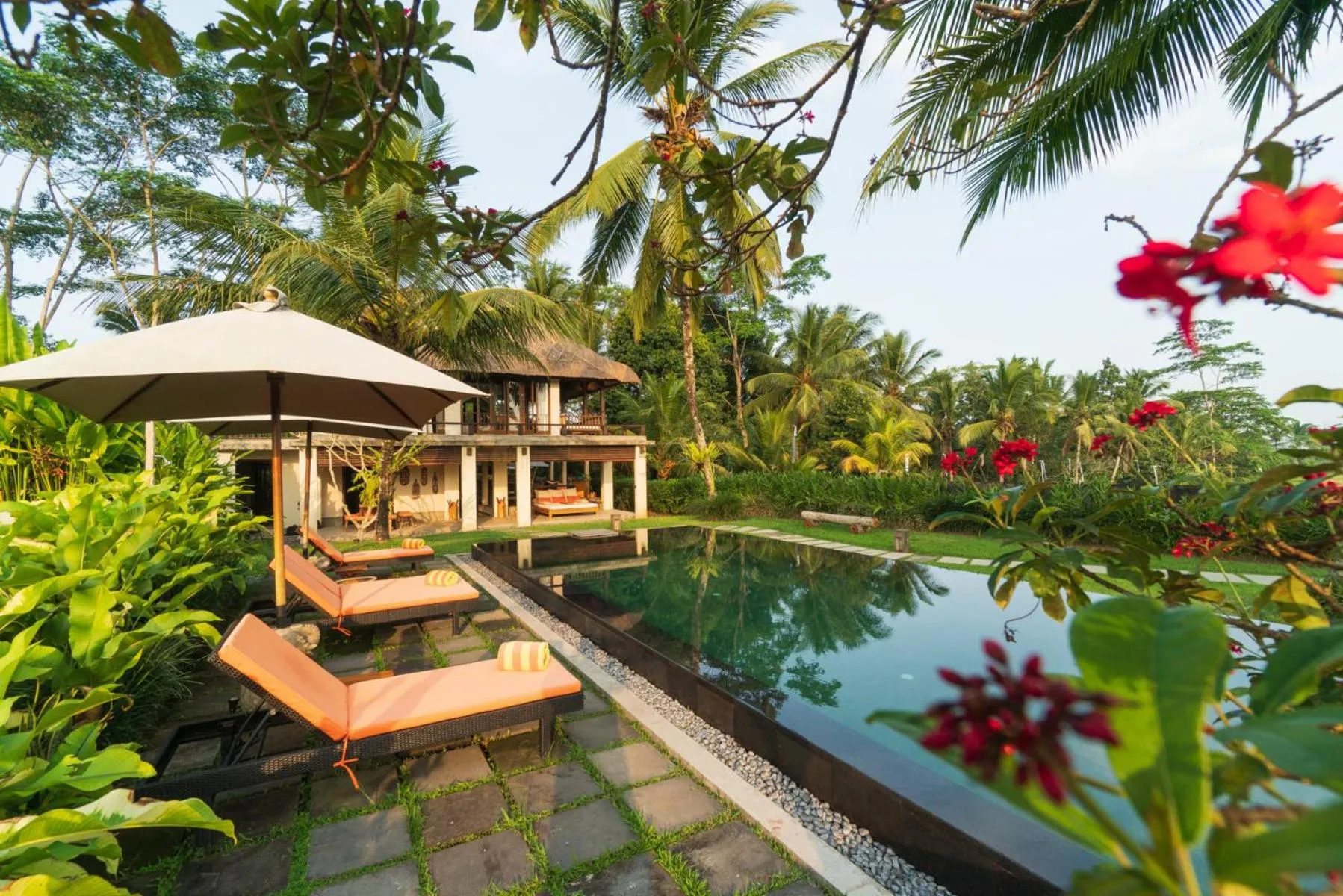 Balcony/Terrace in Amala Villas Ubud by Nakula