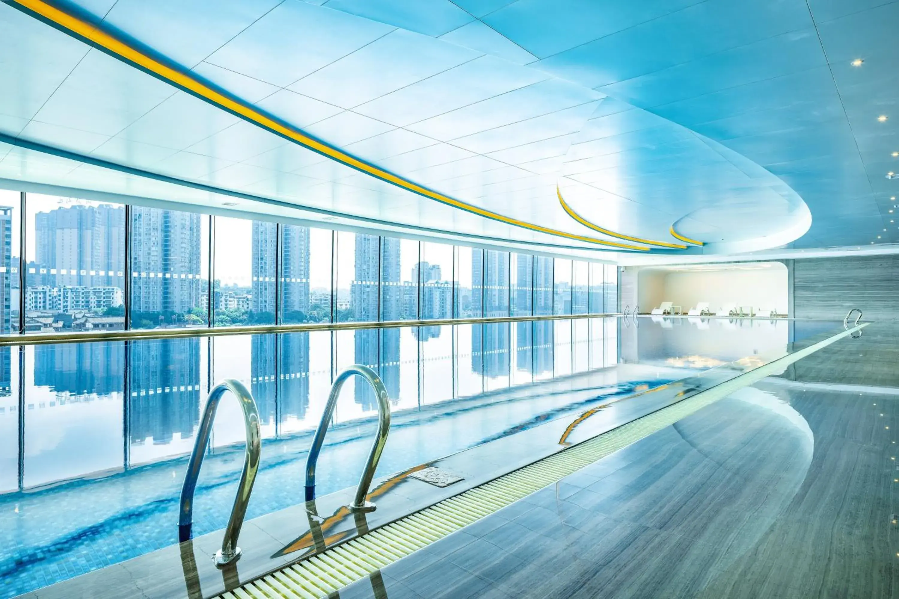 Swimming pool in Holiday Inn Neijiang Riverside by IHG Swimming pool in Holiday Inn Neijiang Riverside by IHG