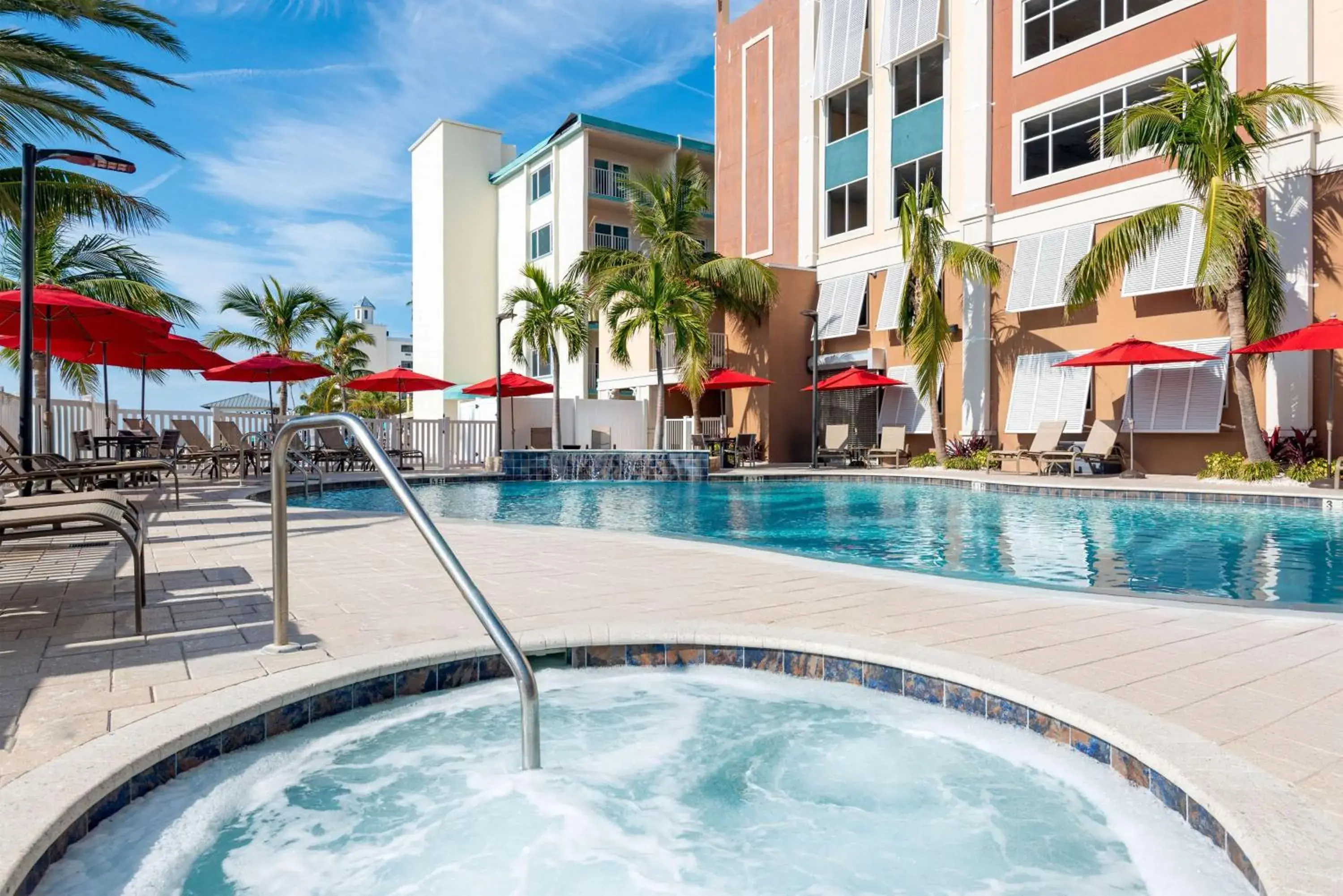 Pool view in Hampton Inn and Suites Clearwater Beach Pool view in Hampton Inn and Suites Clearwater Beach