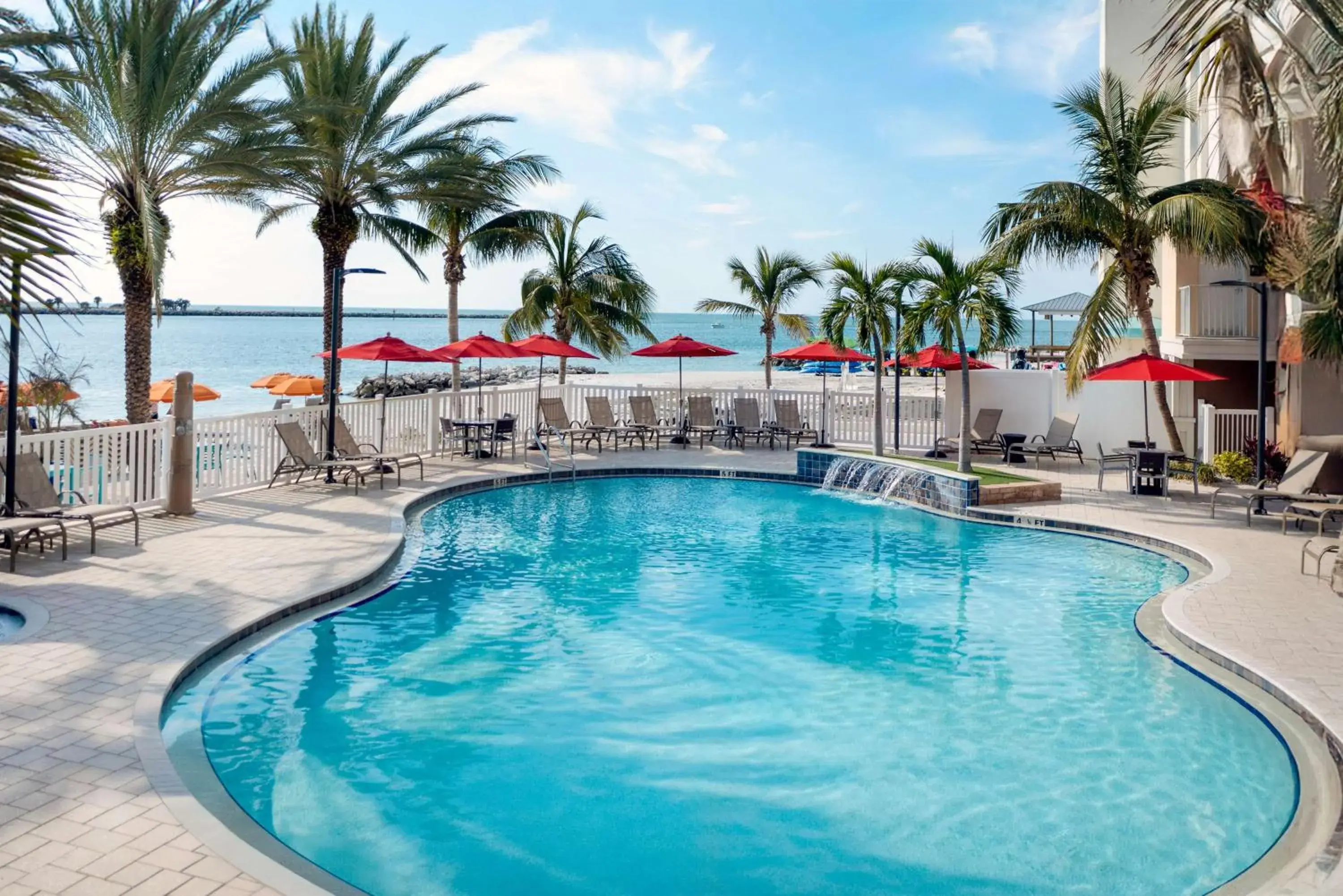 Pool view in Hampton Inn and Suites Clearwater Beach Pool view in Hampton Inn and Suites Clearwater Beach