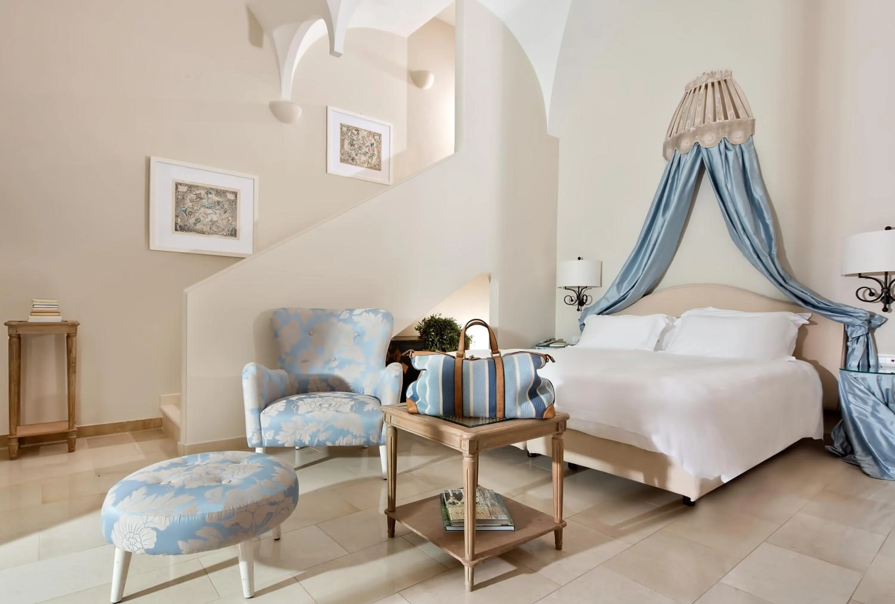 Bedroom, Bed in Villa Marina Capri