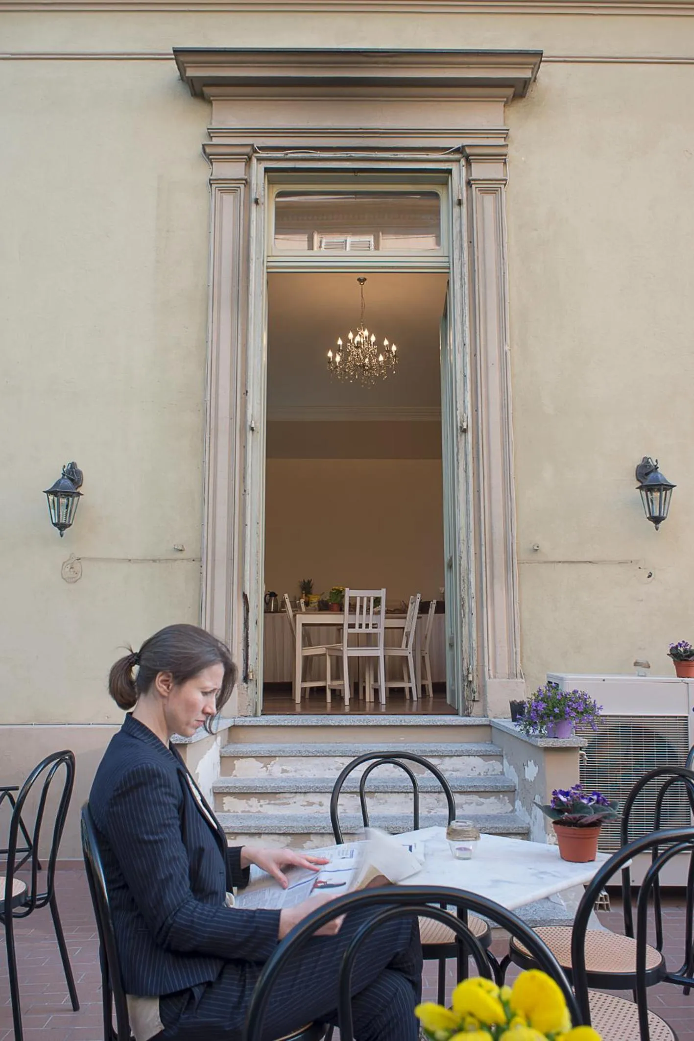 Balcony/Terrace in Hotel Torino Porta Susa