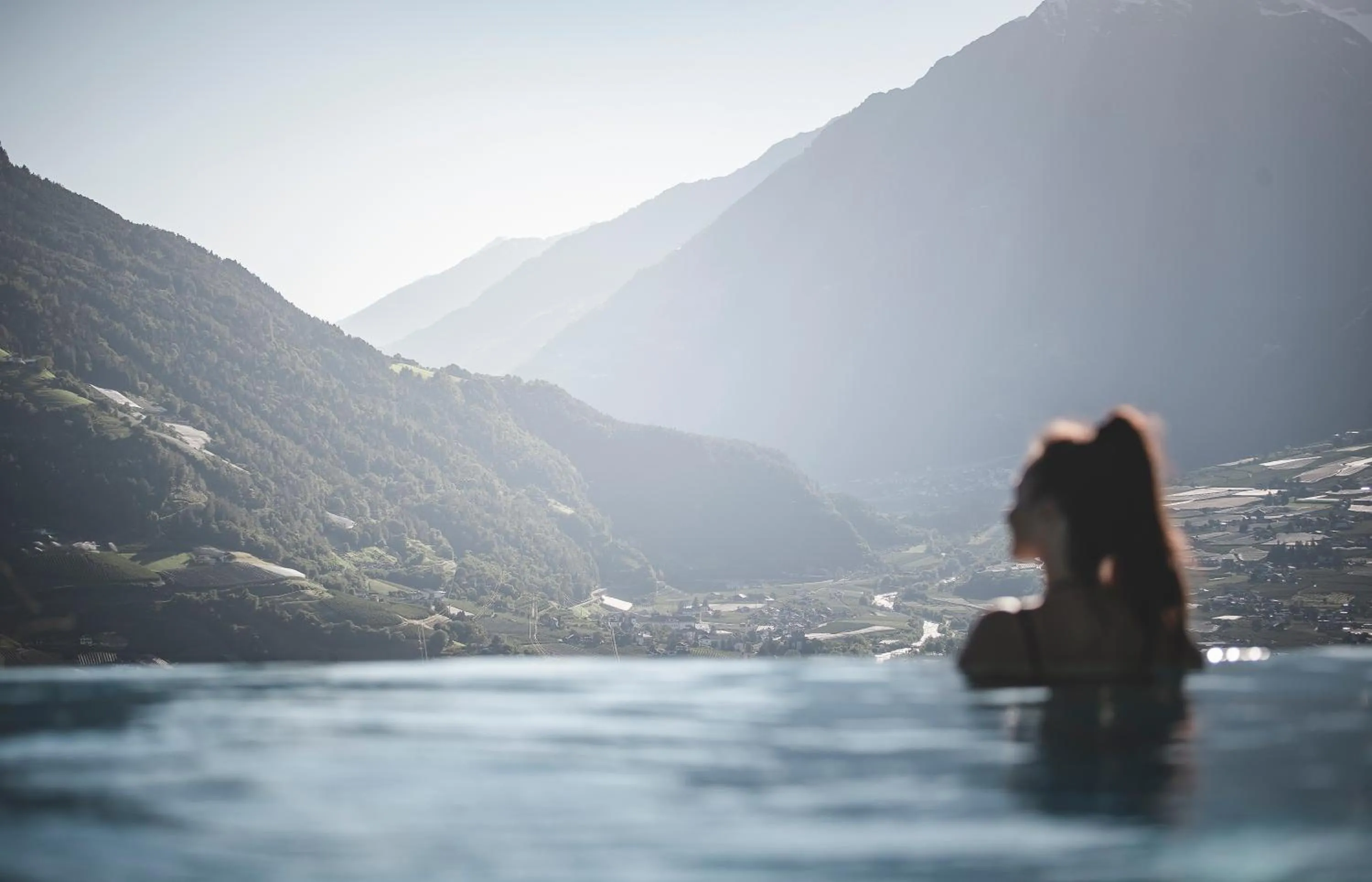 Swimming pool in Hotel Sonnbichl