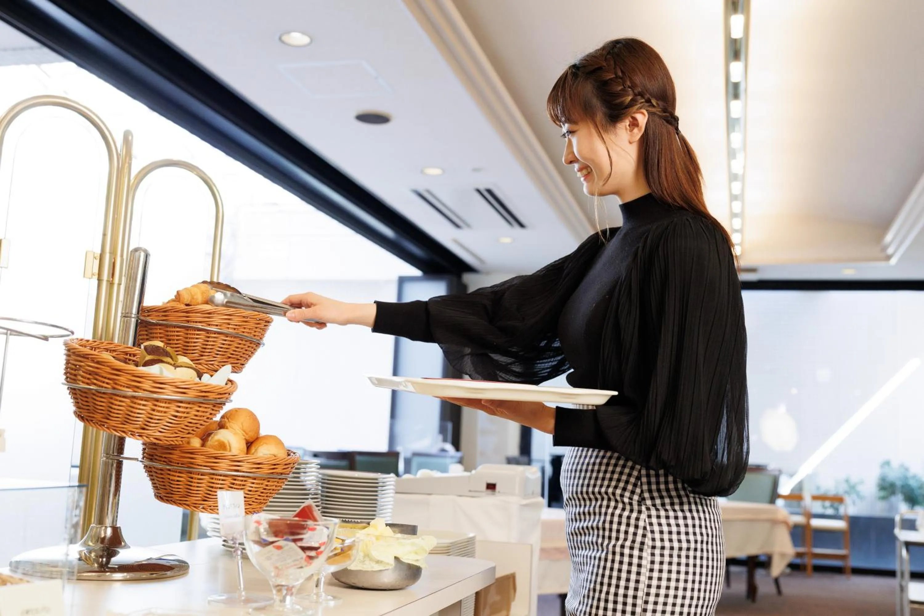 Buffet breakfast in Yokaichi Royal Hotel