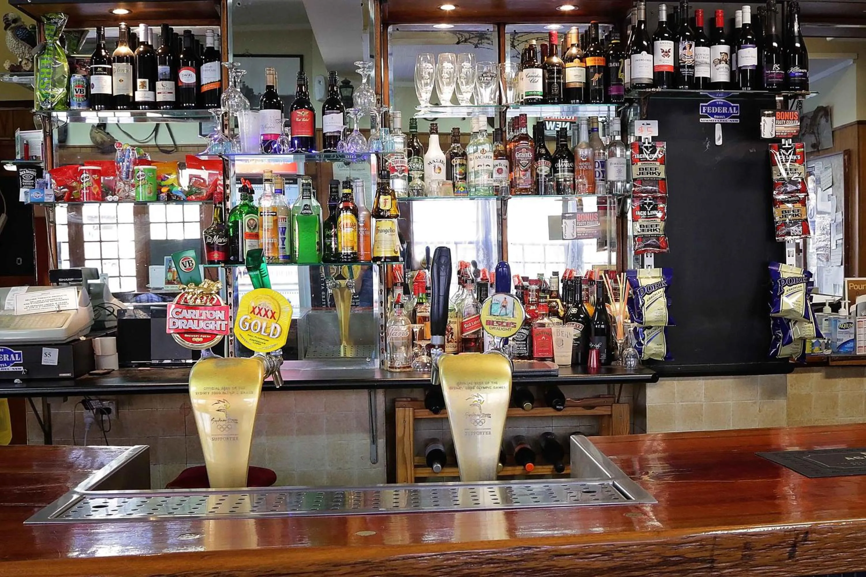 Alcoholic drinks in The Federal Hotel