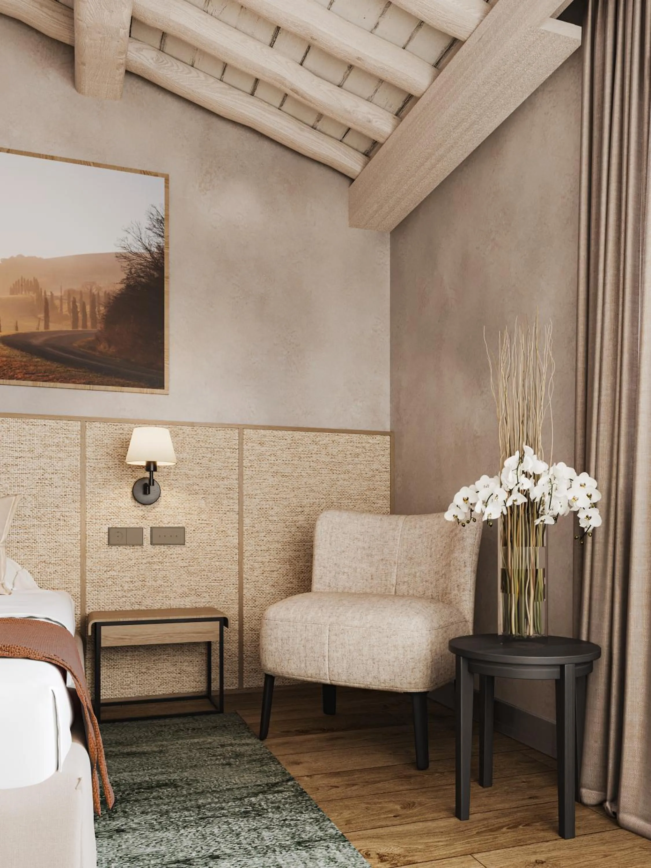 Seating area, Bed in Il Castelfalfi-Tui Blue Selection