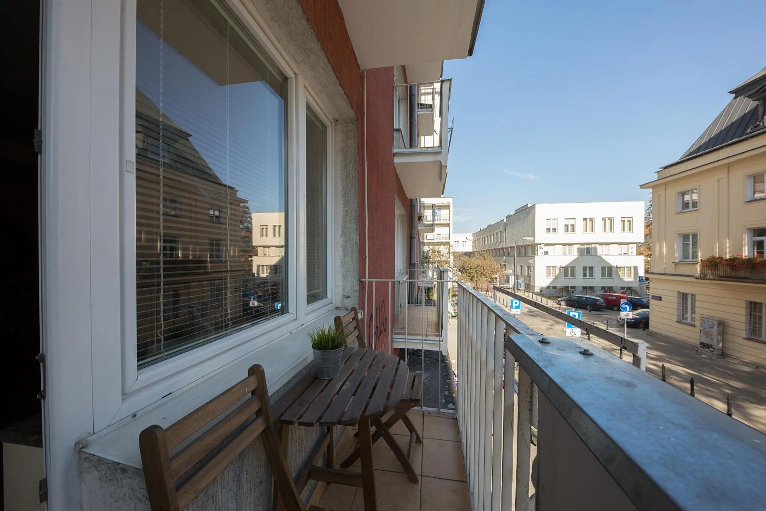 Balcony/Terrace in ShortStayPoland Warecka (B2)