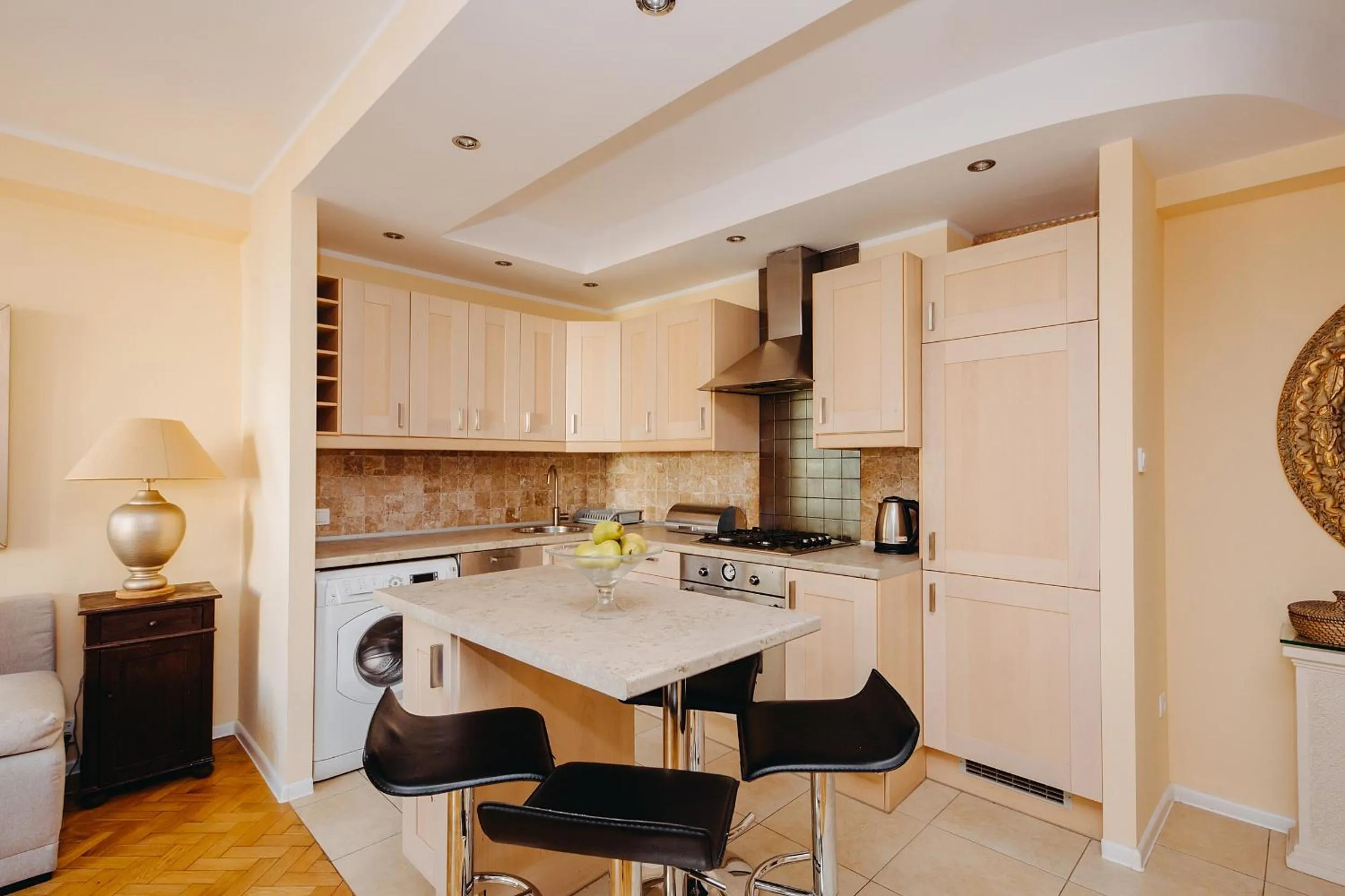 Kitchen or kitchenette in ShortStayPoland Warecka (B2)