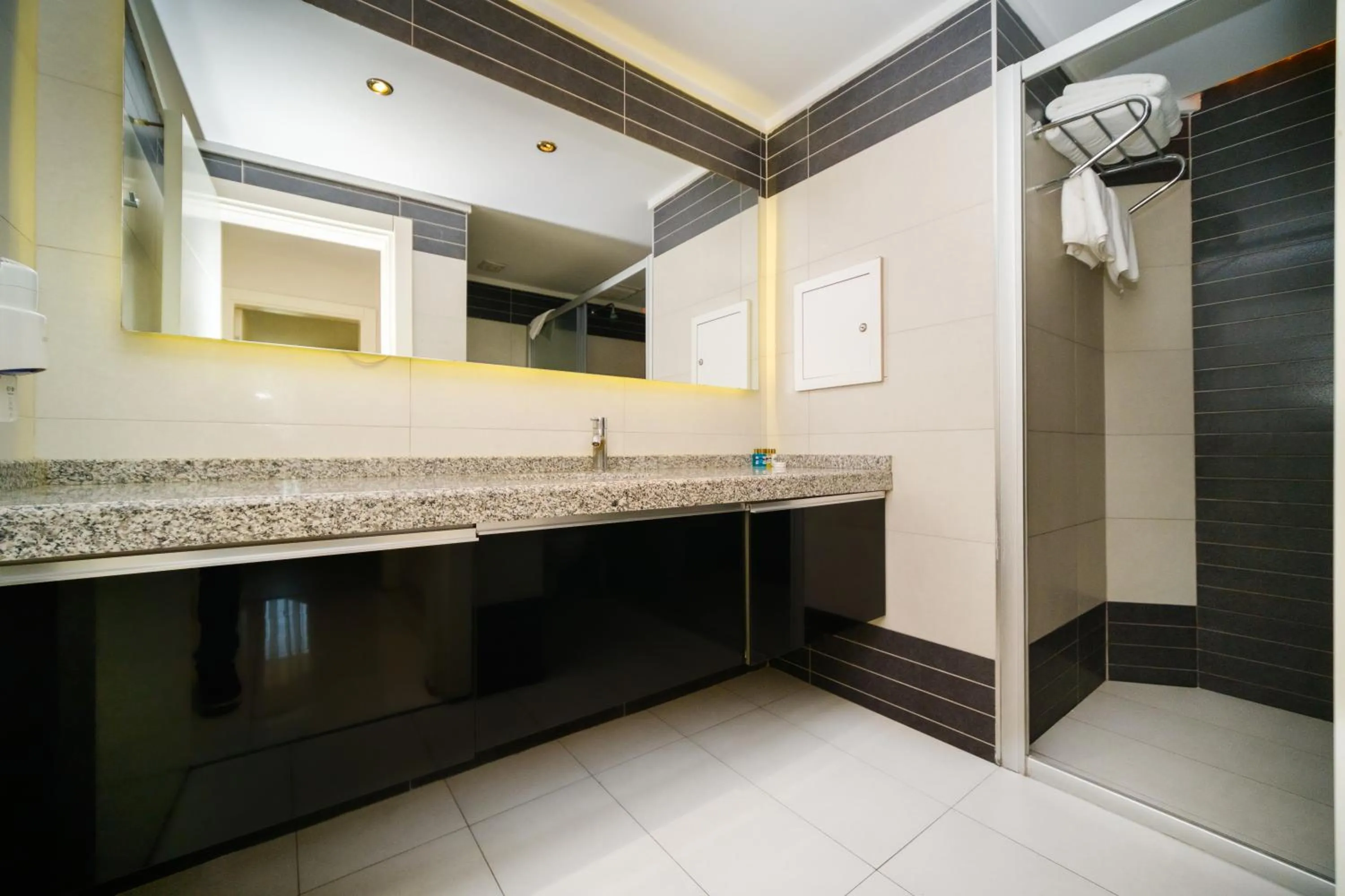 Bathroom in Delfino Apart Hotel