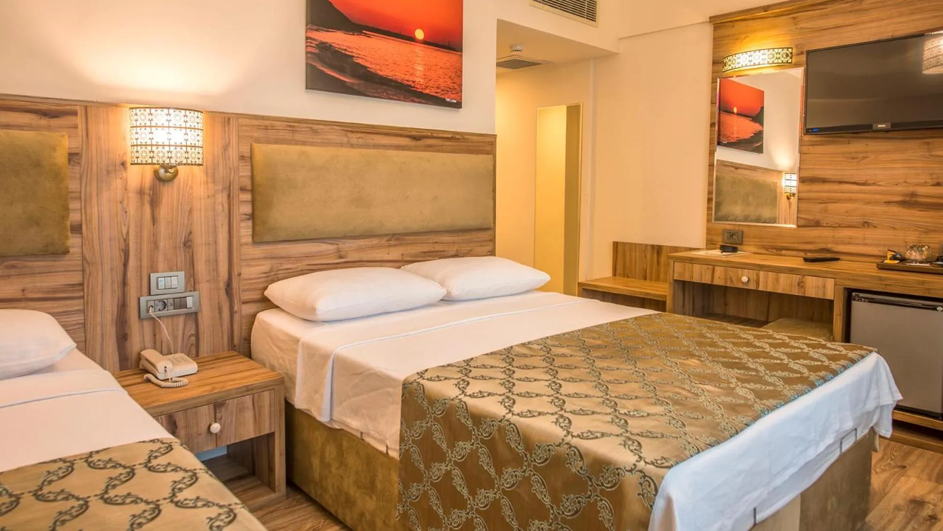 Bed in Akcakoca Poyraz Otel