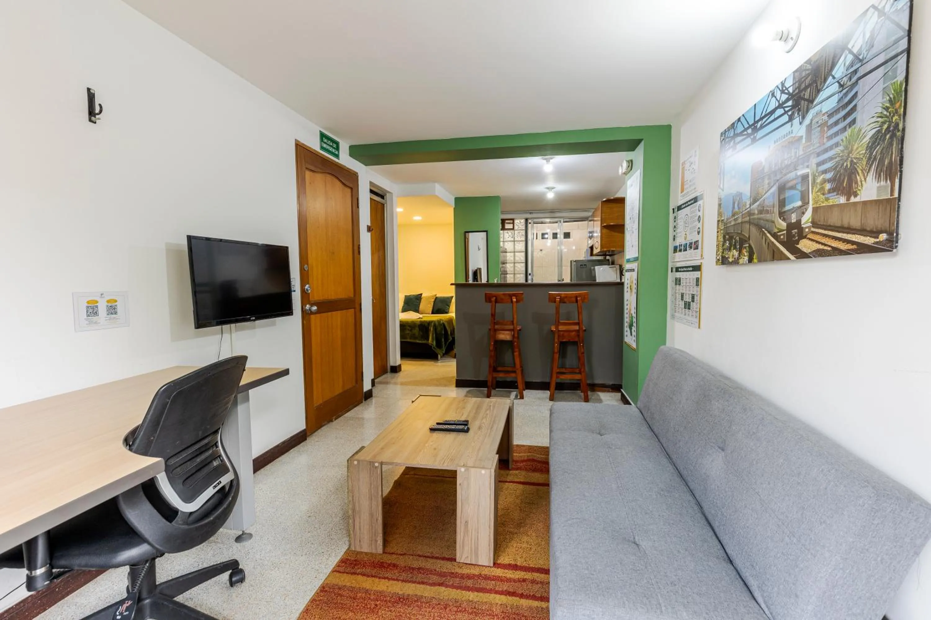 Living room in Poblado Guest House