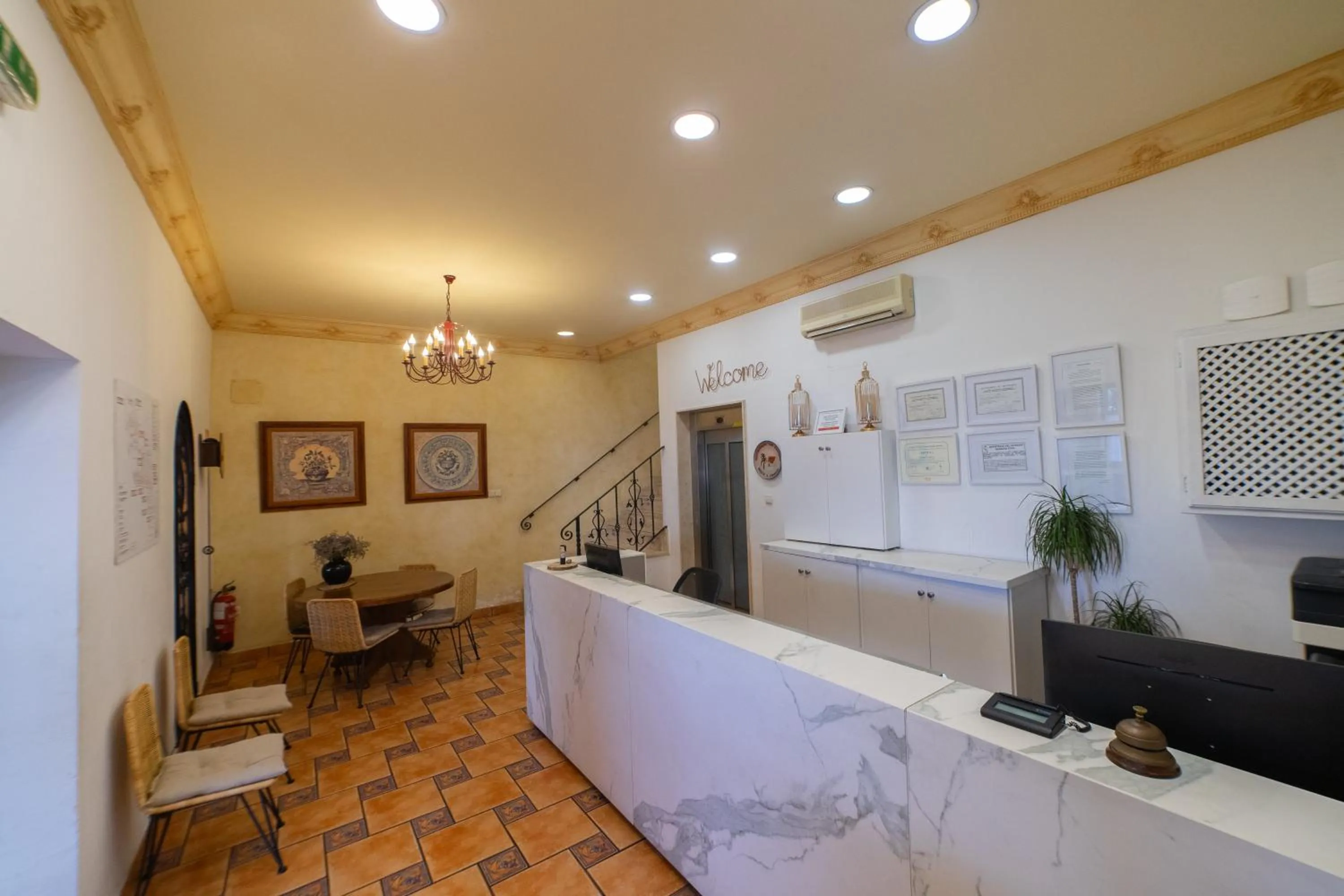 Lobby or reception in Las Palmeras