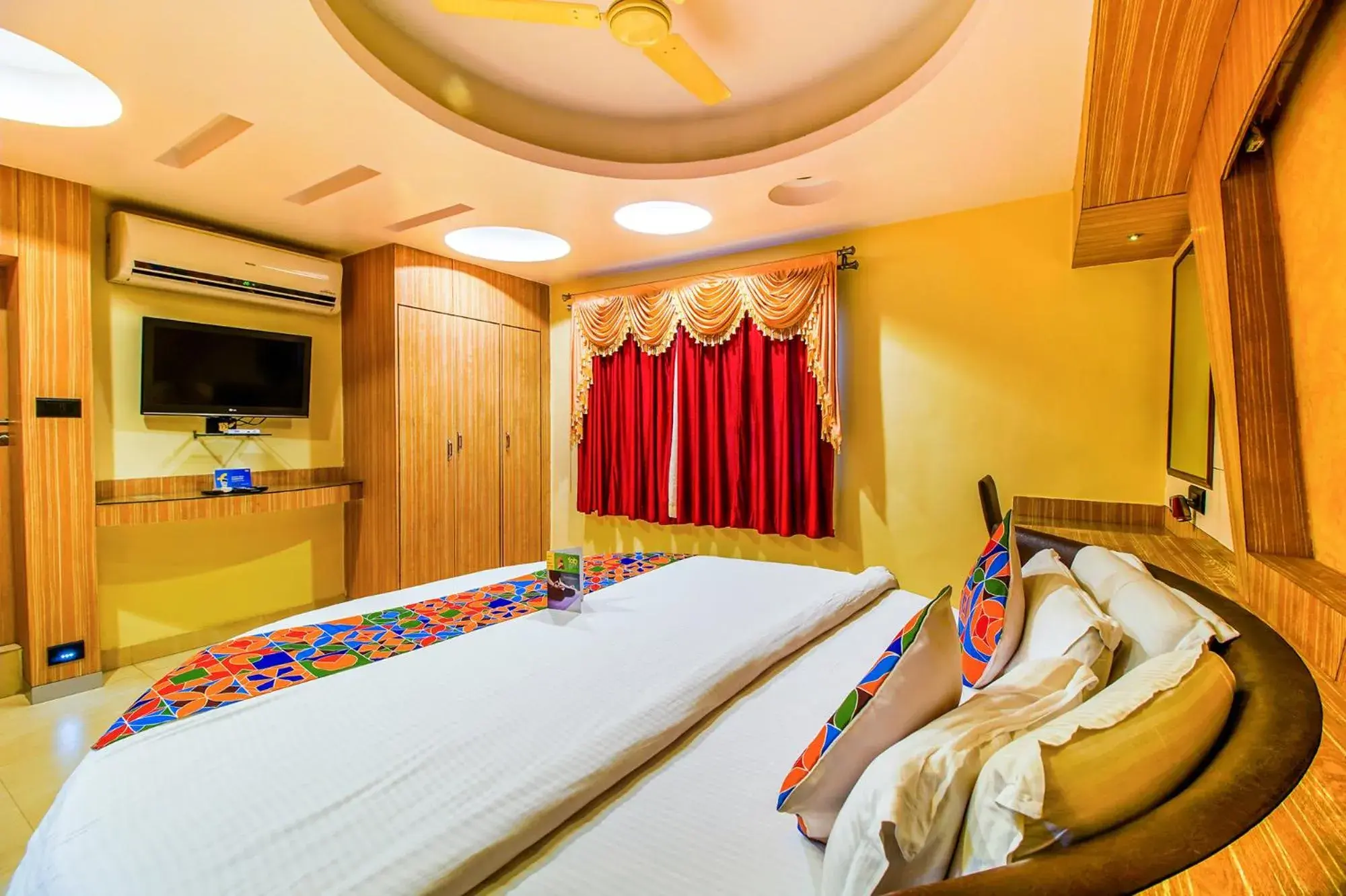 Bedroom, Bed in FabHotel Palash Residency Ranchi Railway Station Bedroom, Bed in FabHotel Palash Residency Ranchi Railway Station