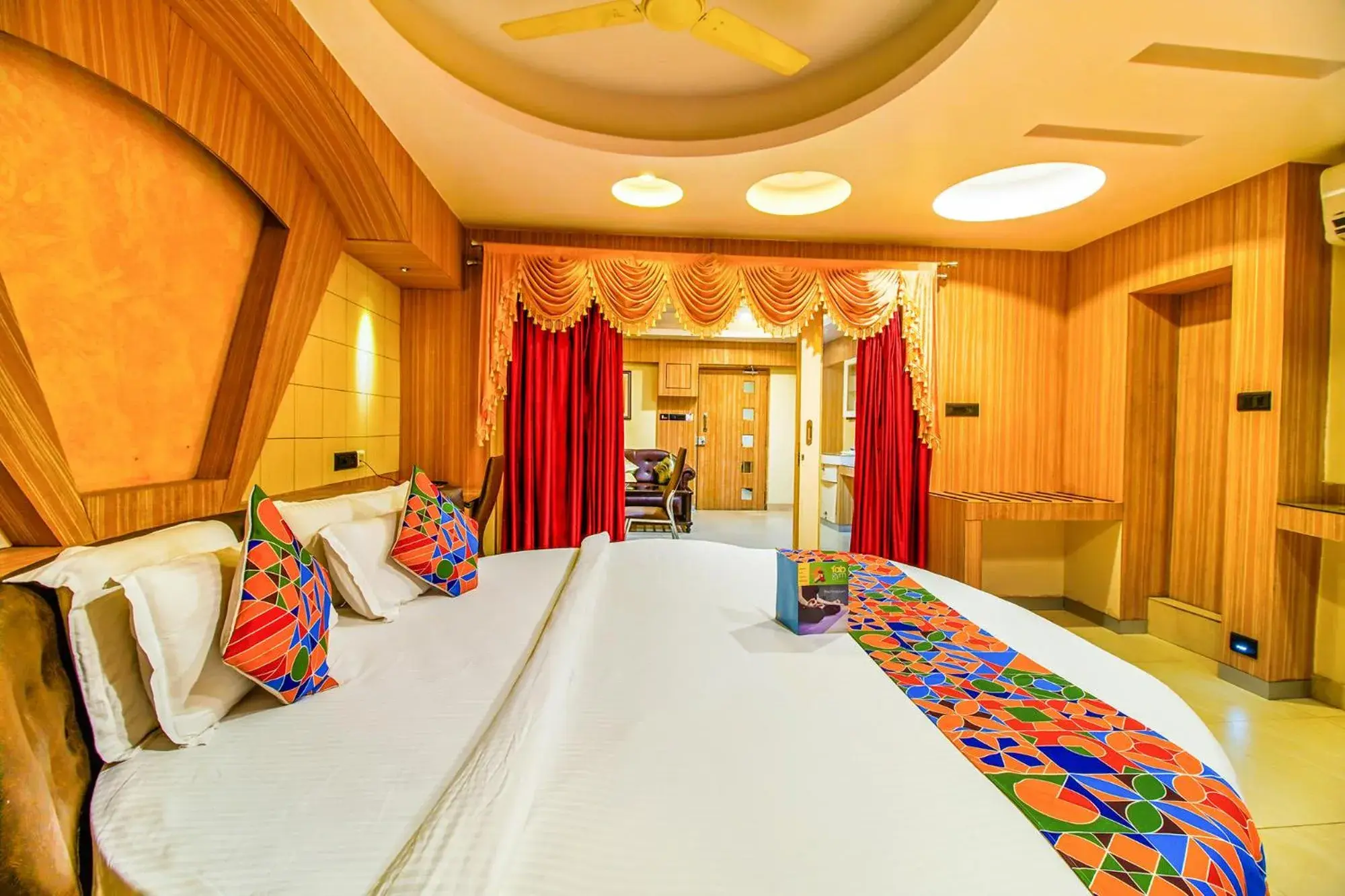 Bedroom, Bed in FabHotel Palash Residency Ranchi Railway Station Bedroom, Bed in FabHotel Palash Residency Ranchi Railway Station