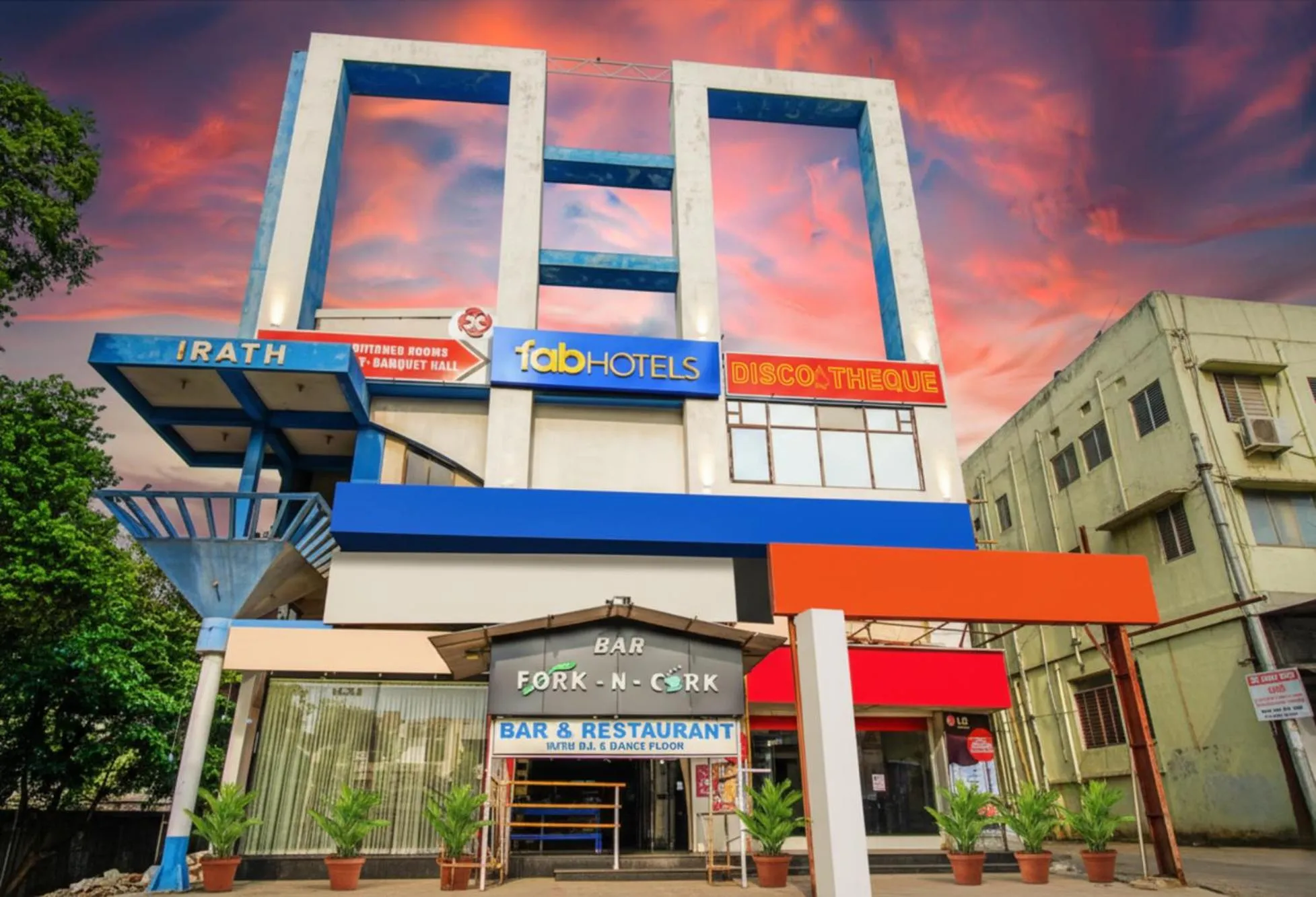 Property building in FabHotel Palash Residency Ranchi Railway Station