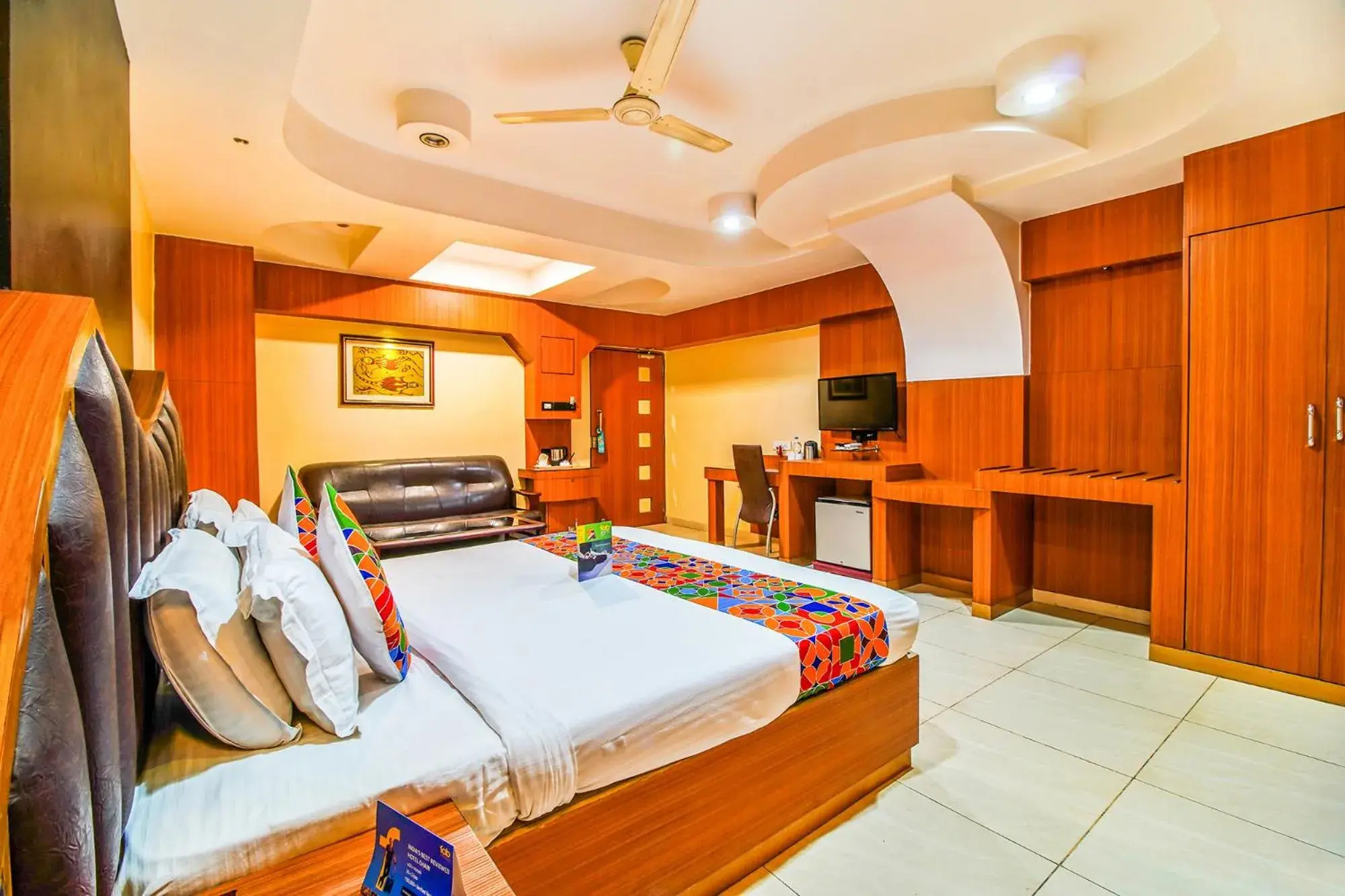 Bedroom, Bed in FabHotel Palash Residency Ranchi Railway Station Bedroom, Bed in FabHotel Palash Residency Ranchi Railway Station
