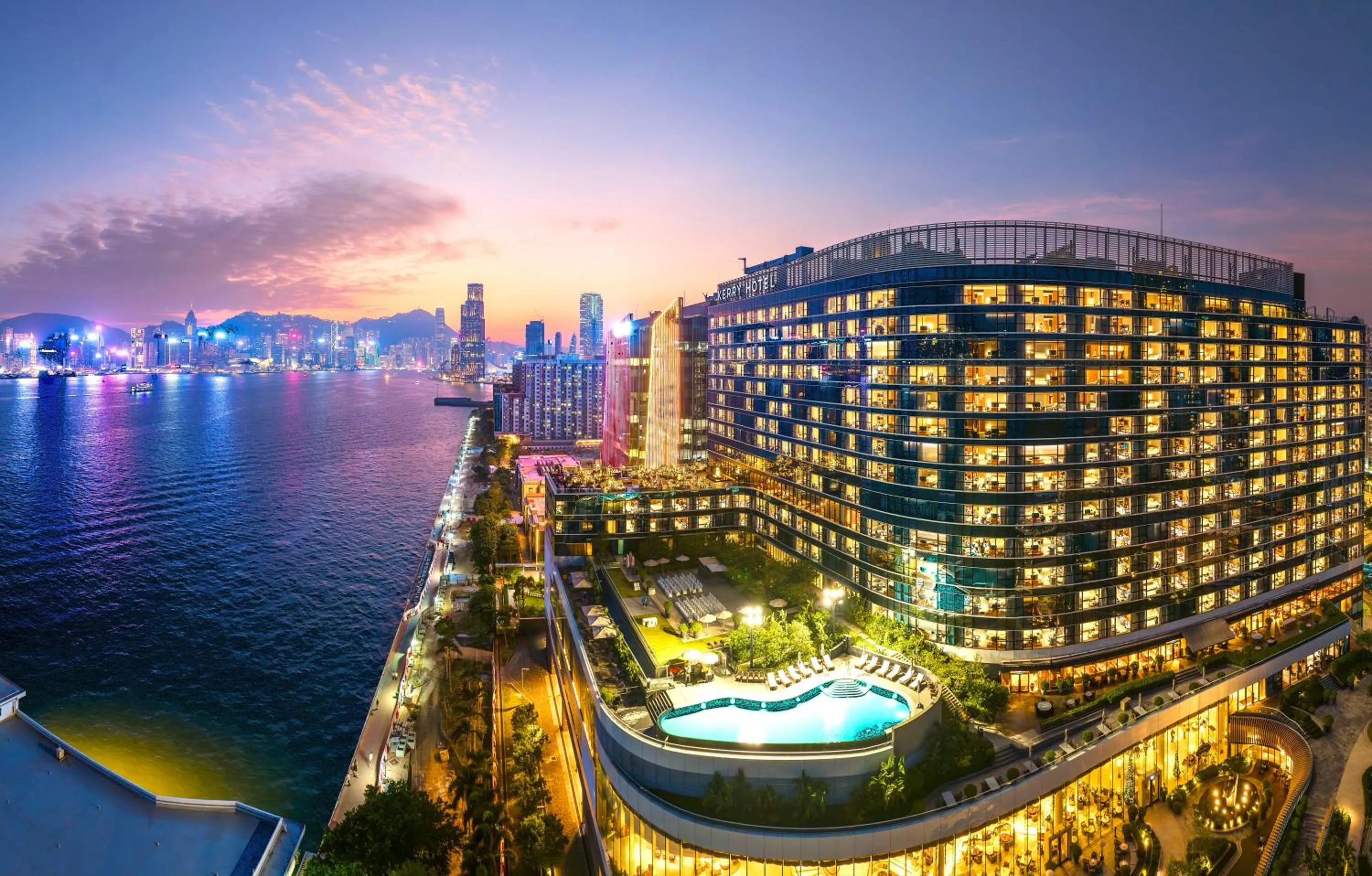 Property building in Kerry Hotel Hong Kong by Shangri-la