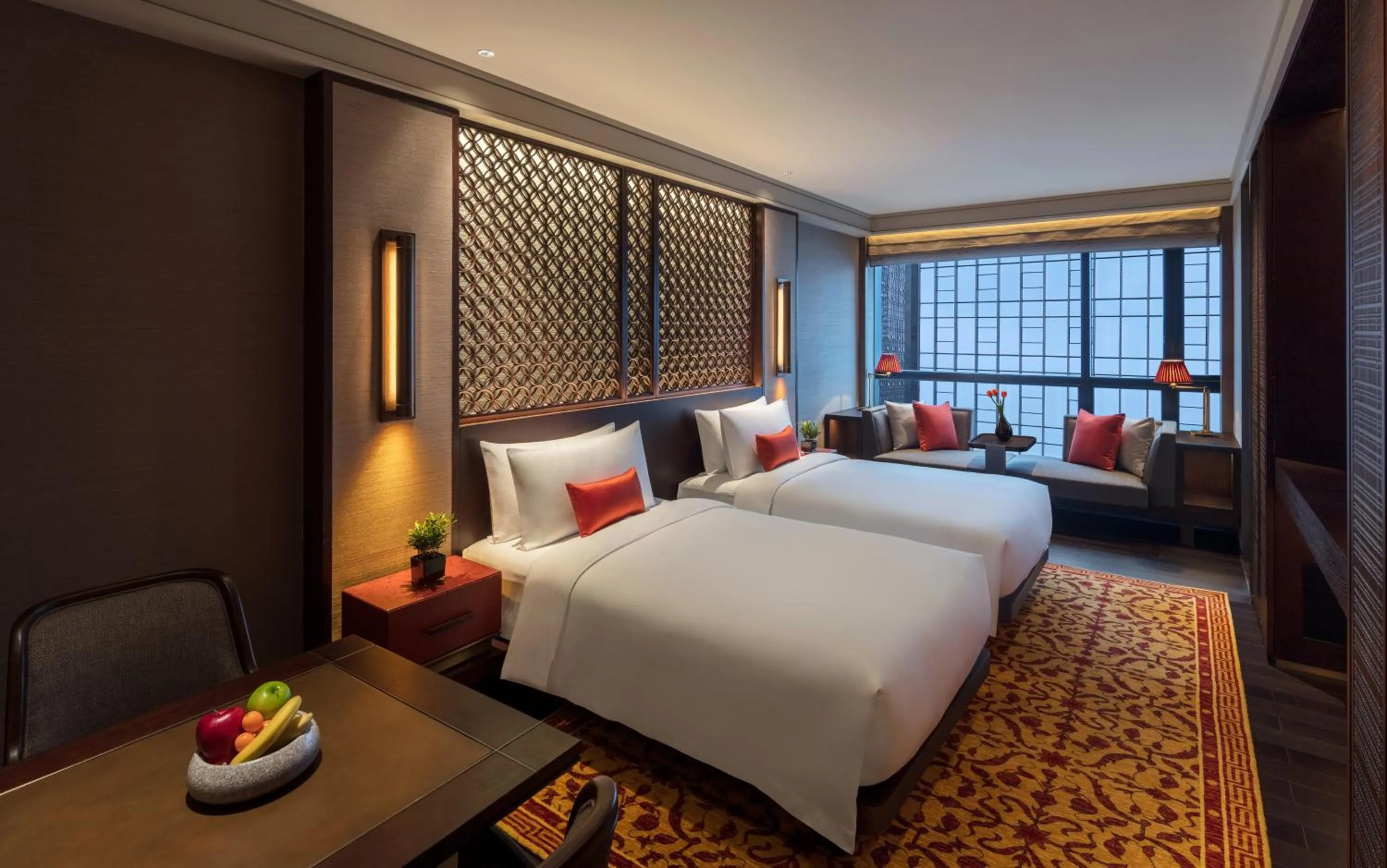 Photo of the whole room, Bed in Regent Chongqing - Complimentary 1st round mini bar daily