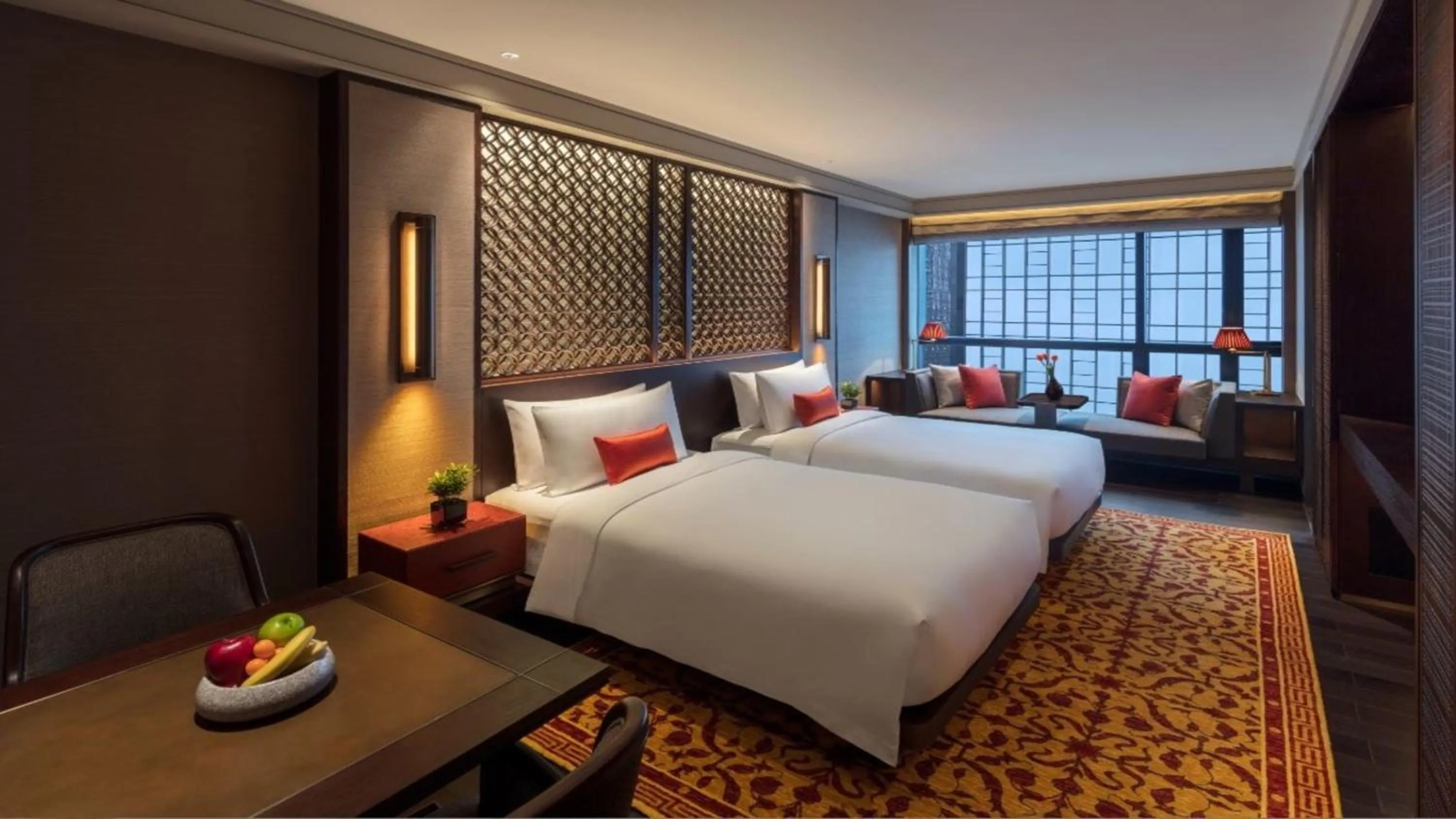 Photo of the whole room, Bed in Regent Chongqing - Complimentary 1st round mini bar daily