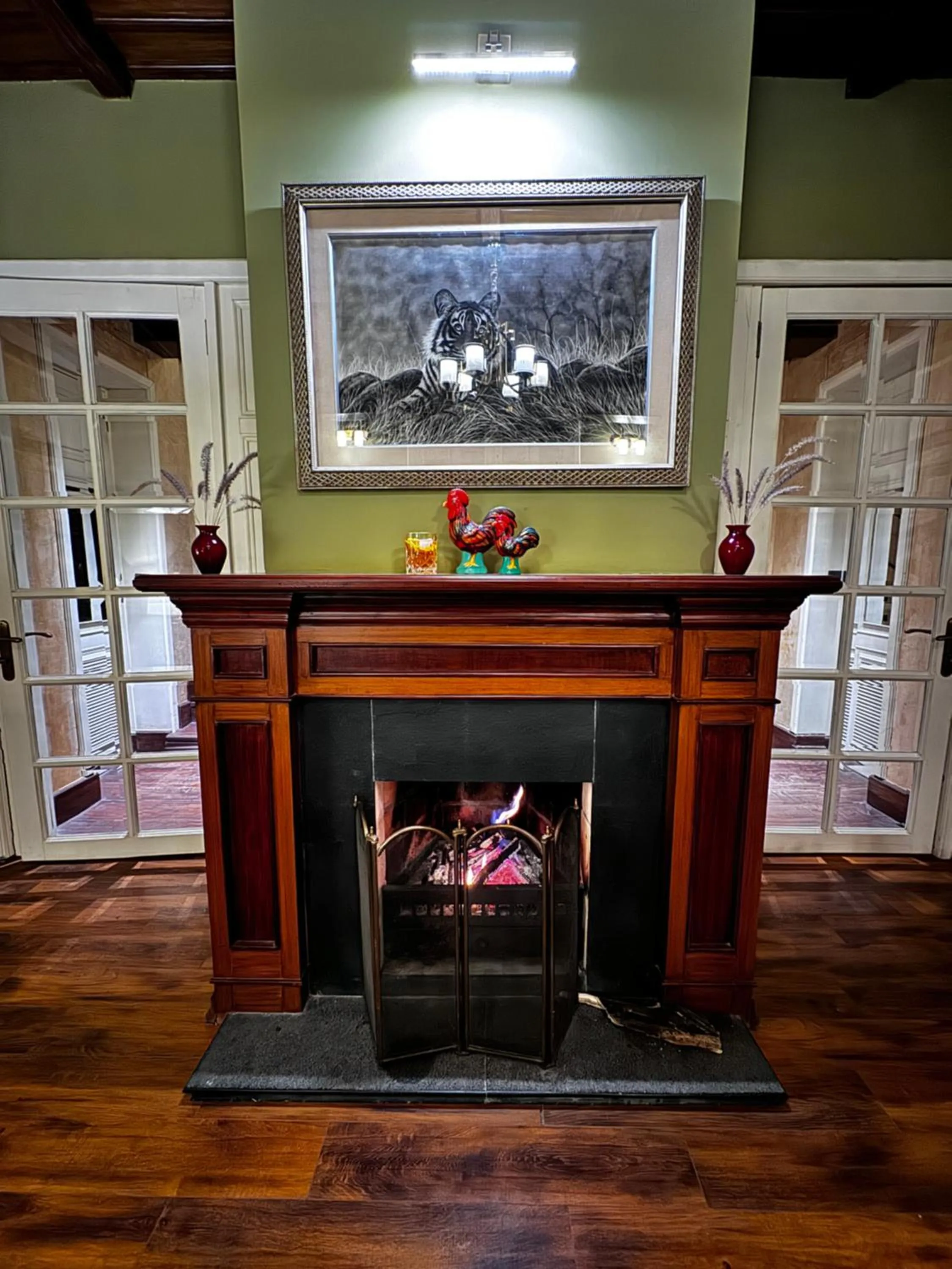 fireplace in Abbotsford Prasada Bhawan