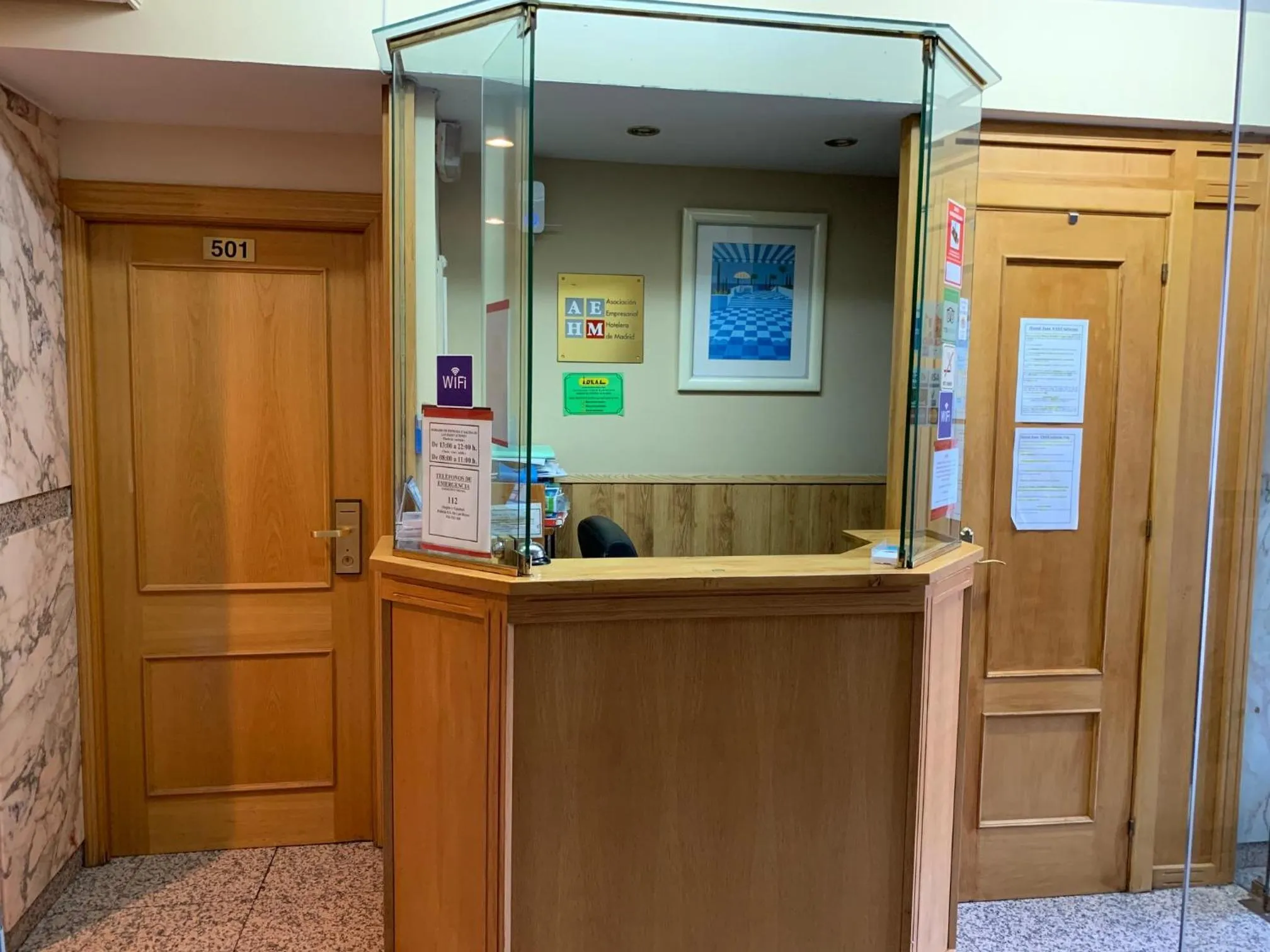 Lobby or reception in Hostal Juan XXIII