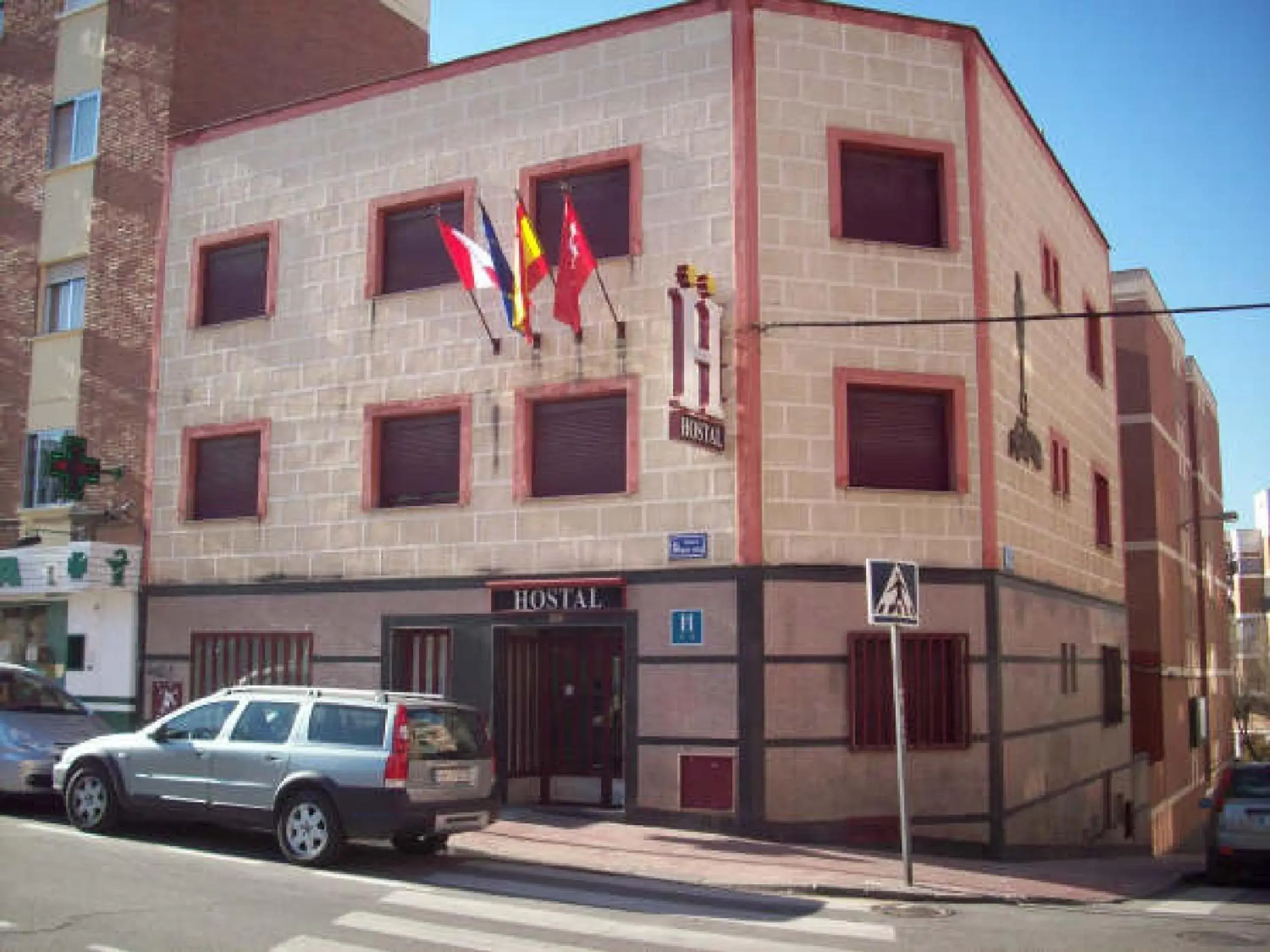 Facade/entrance in Hostal Juan XXIII Facade/entrance in Hostal Juan XXIII