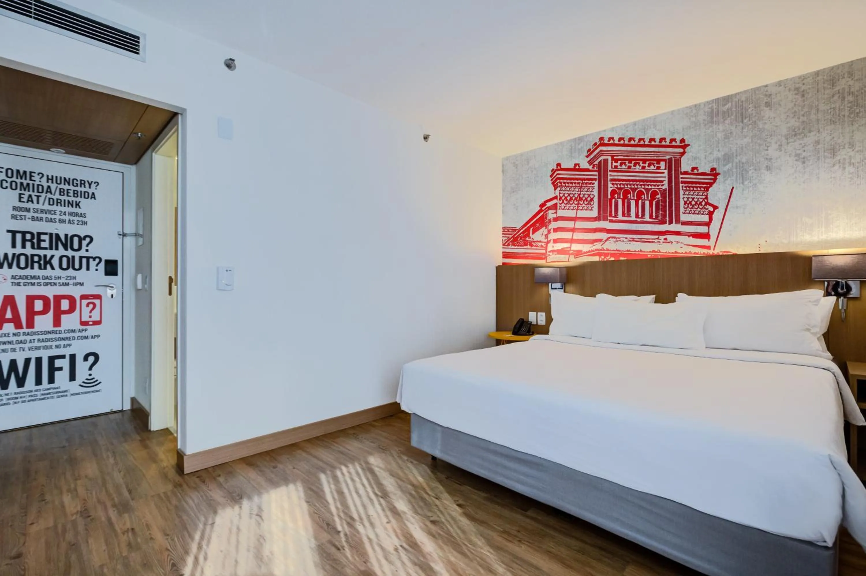 Bed in Radisson RED Campinas