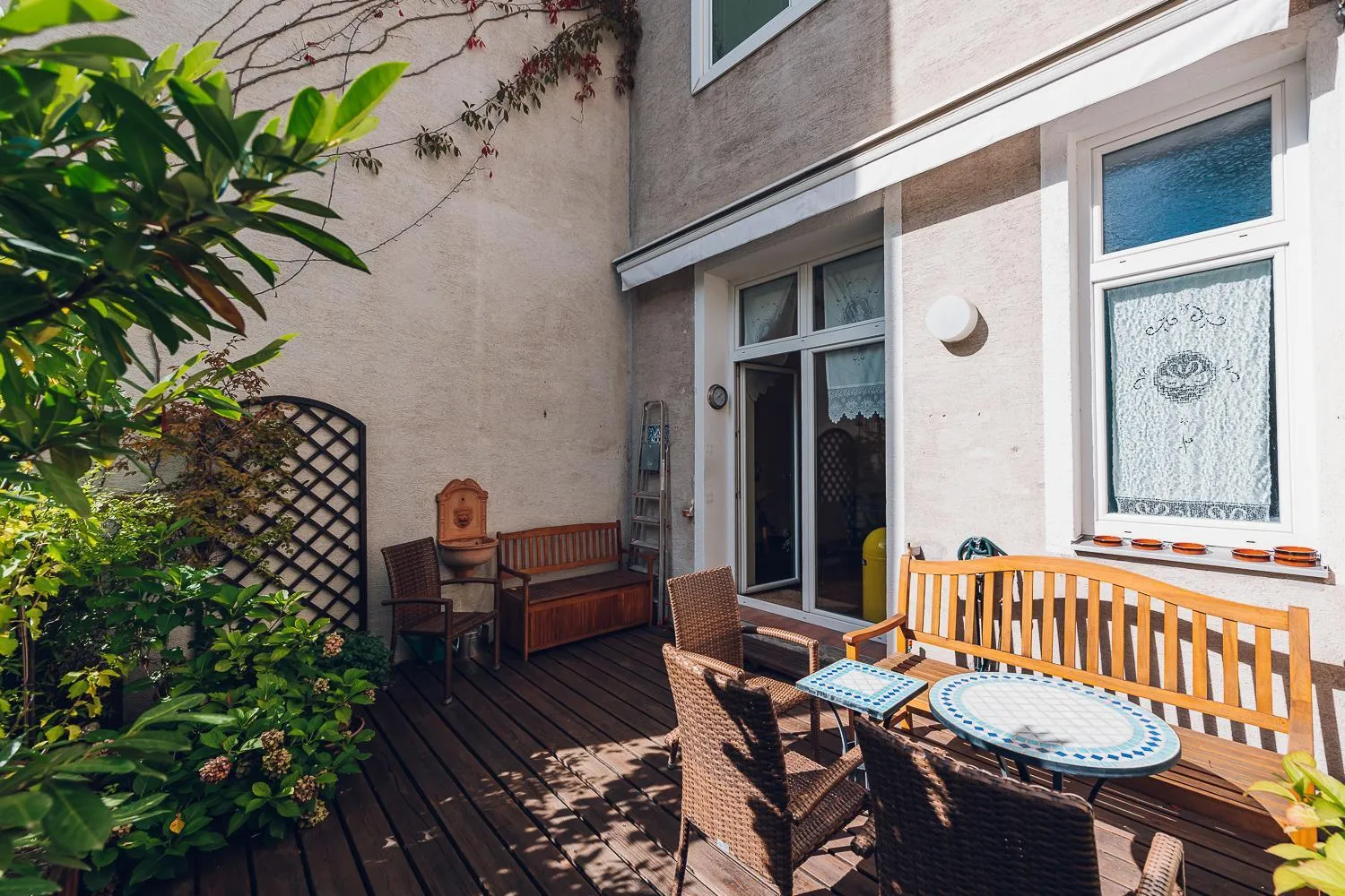 Patio in Leuhusen Boutique Apartments Vienna, Wien