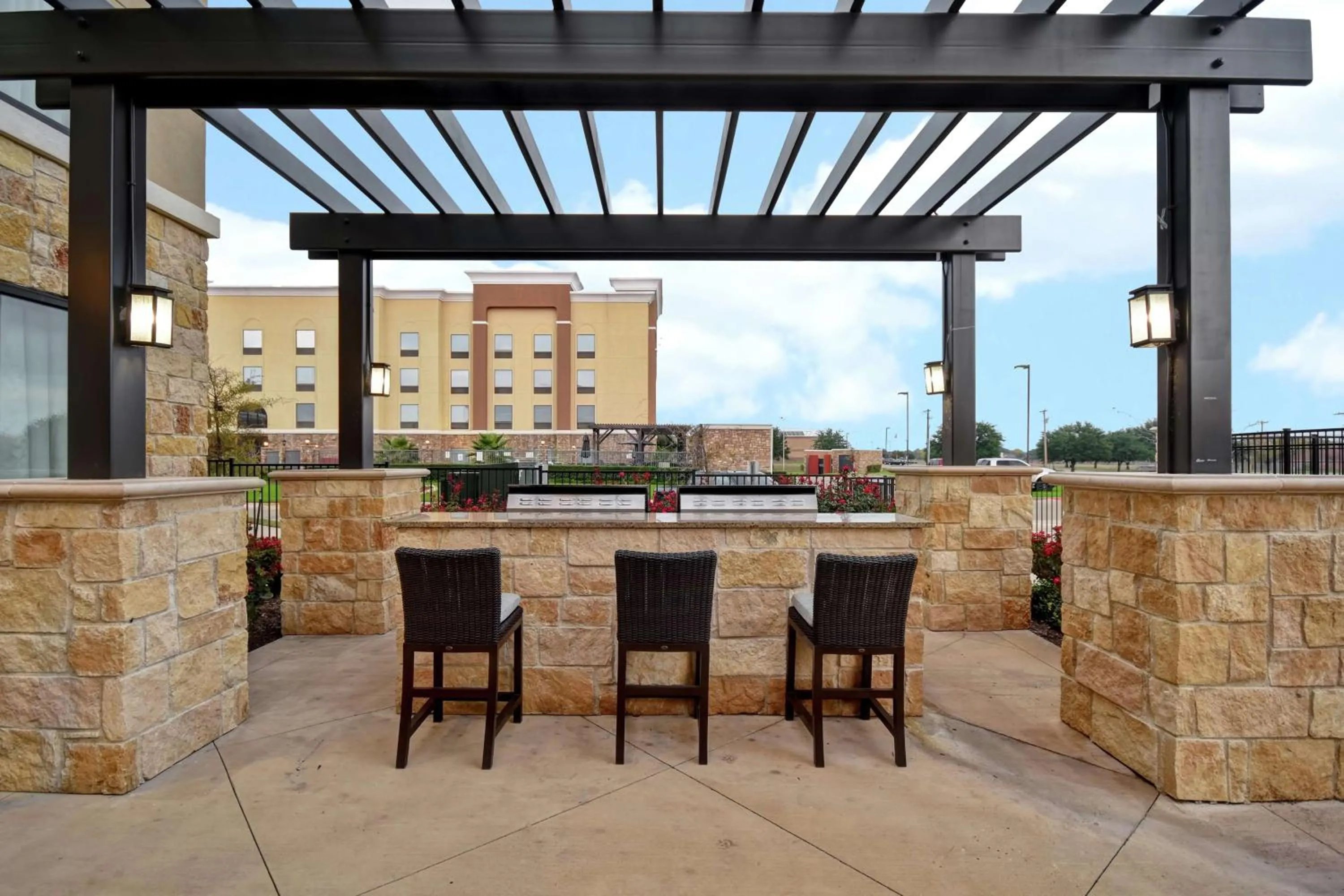 Patio in Homewood Suites by Hilton Dallas Arlington South