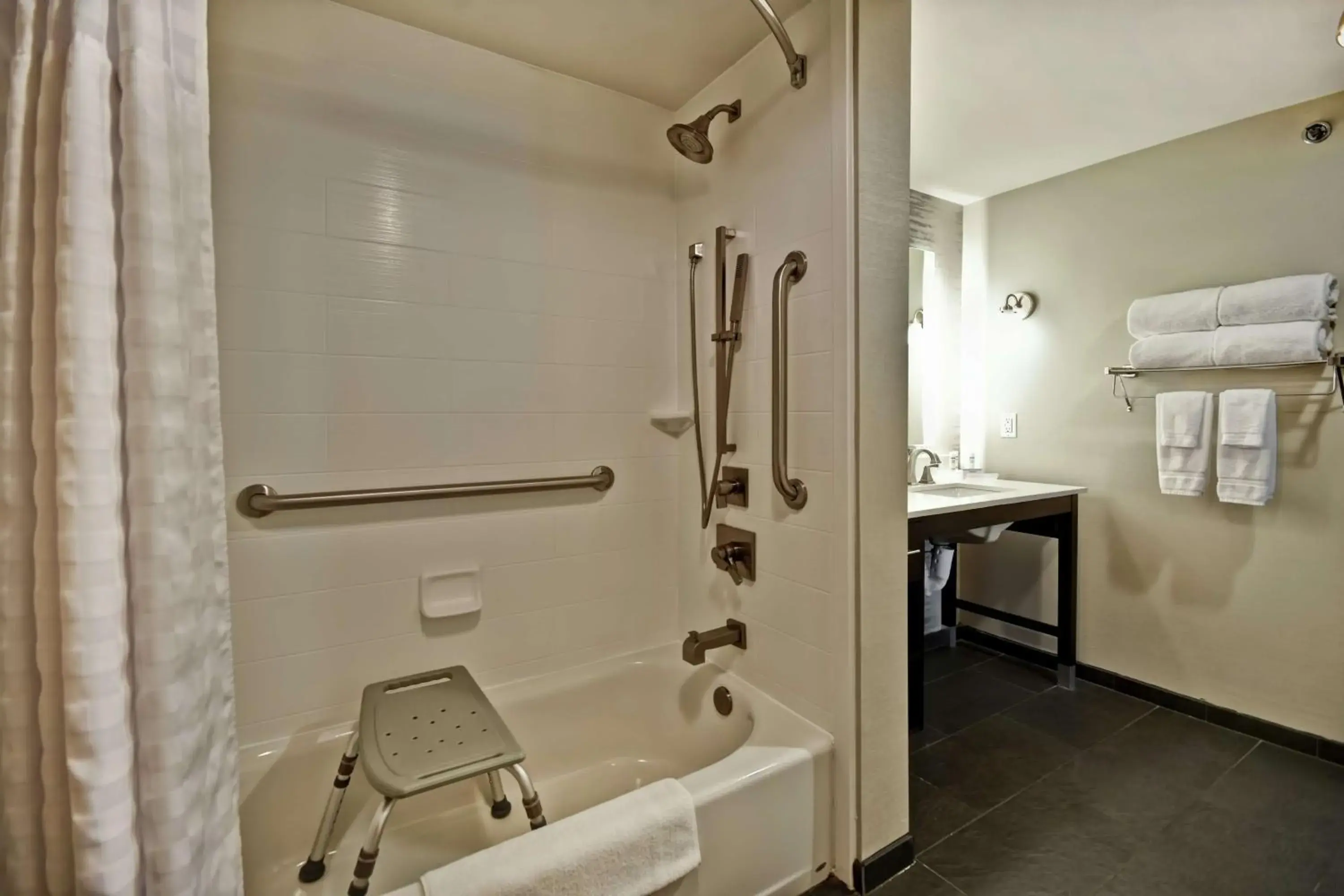 Bathroom in Homewood Suites by Hilton Dallas Arlington South Bathroom in Homewood Suites by Hilton Dallas Arlington South