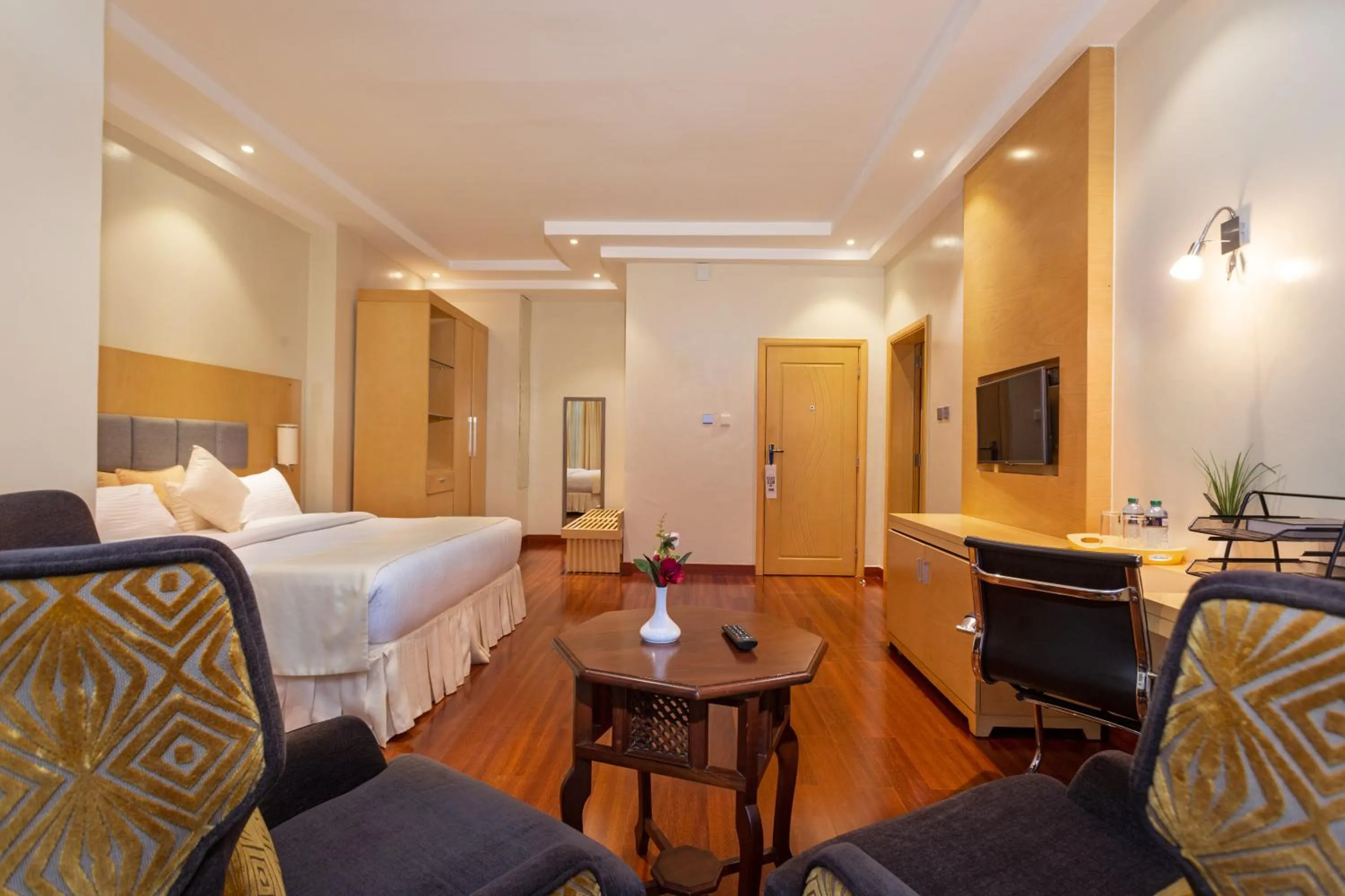 Bed in Three Steers Hotel