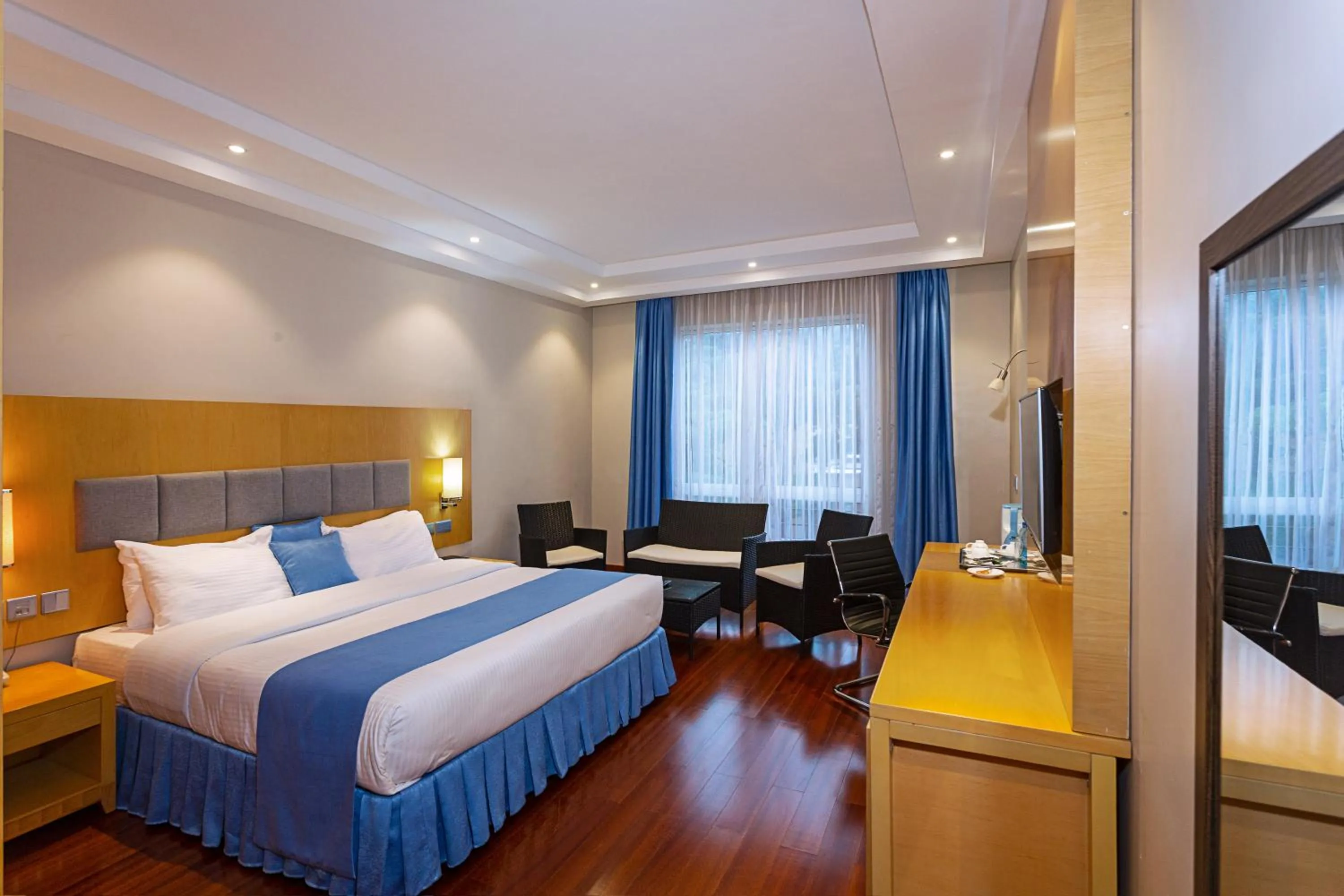 Bed in Three Steers Hotel