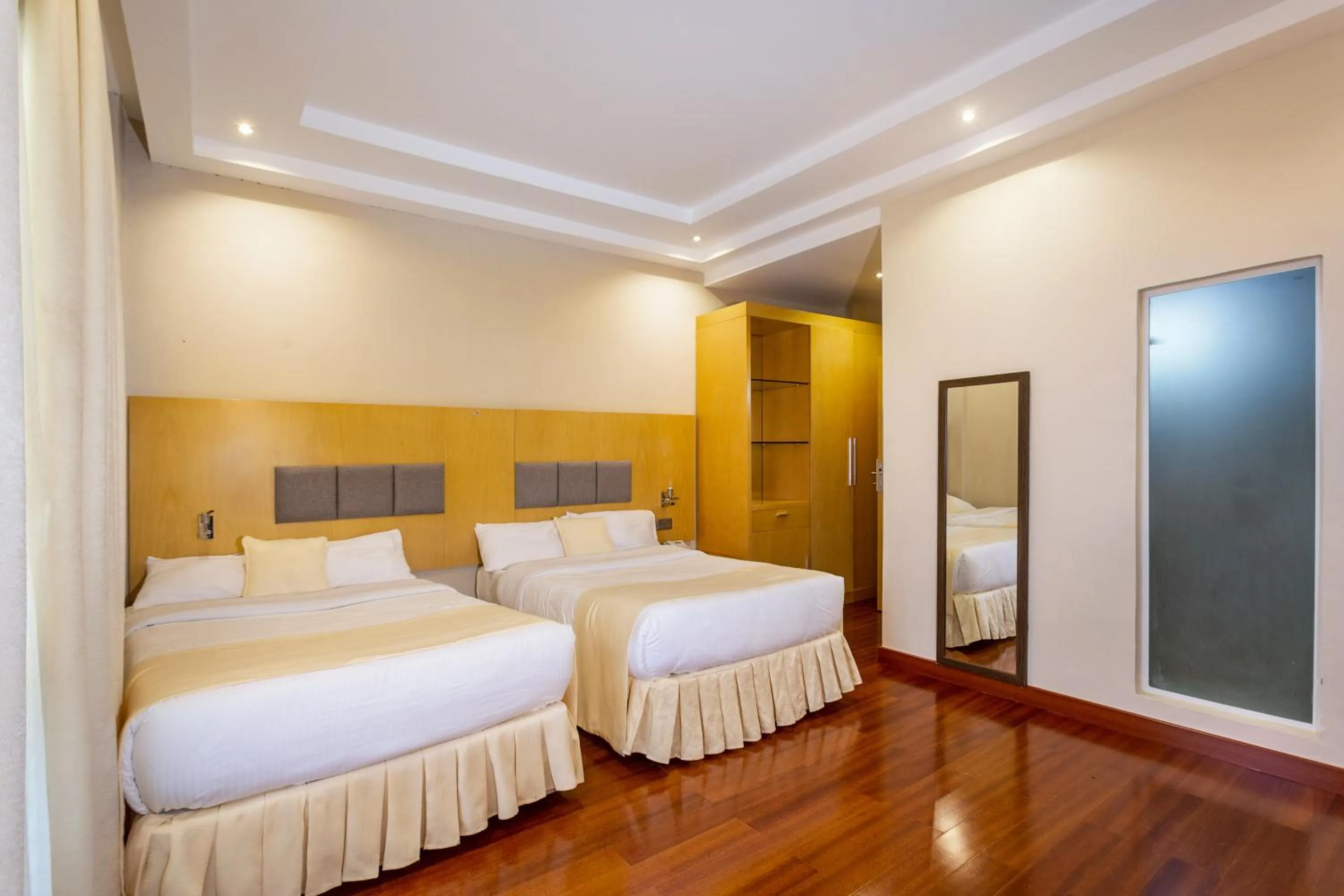 Bed in Three Steers Hotel