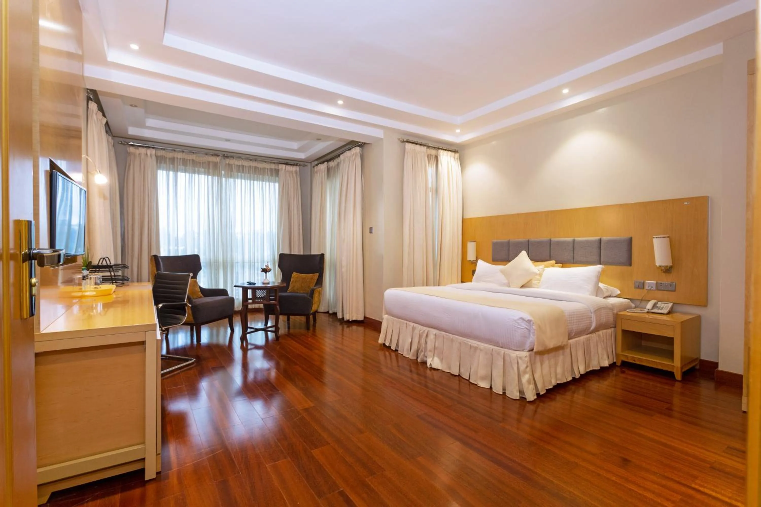 Bed in Three Steers Hotel