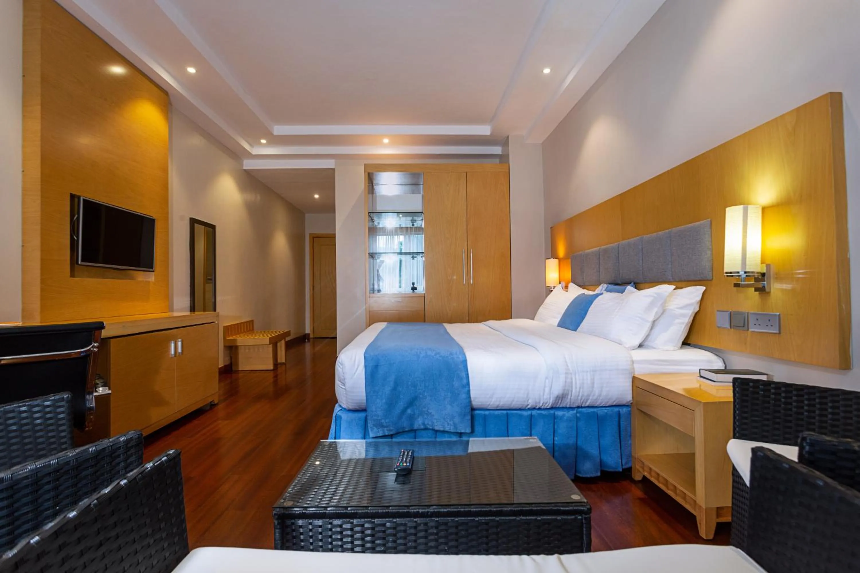 Bed in Three Steers Hotel