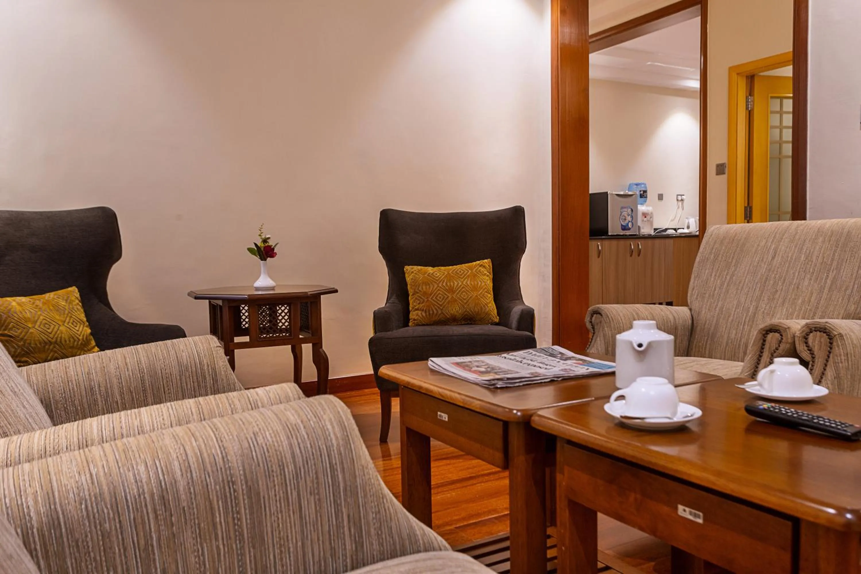 Living room in Three Steers Hotel